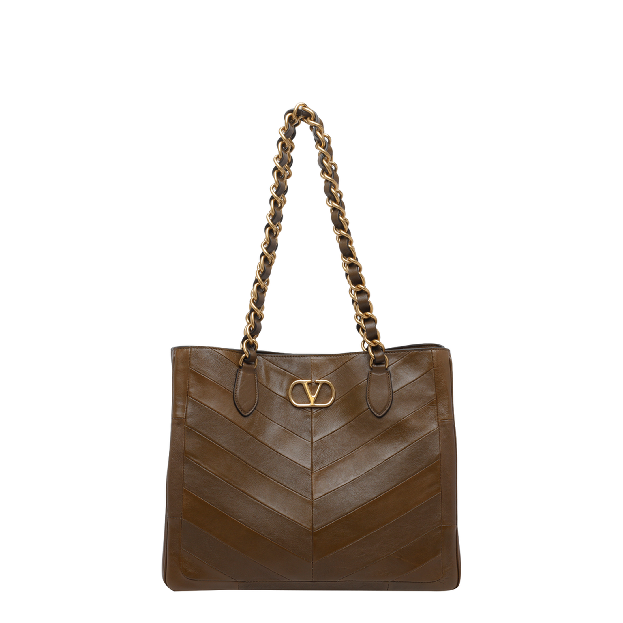 Laseine Chevron Motif Shopping Bag