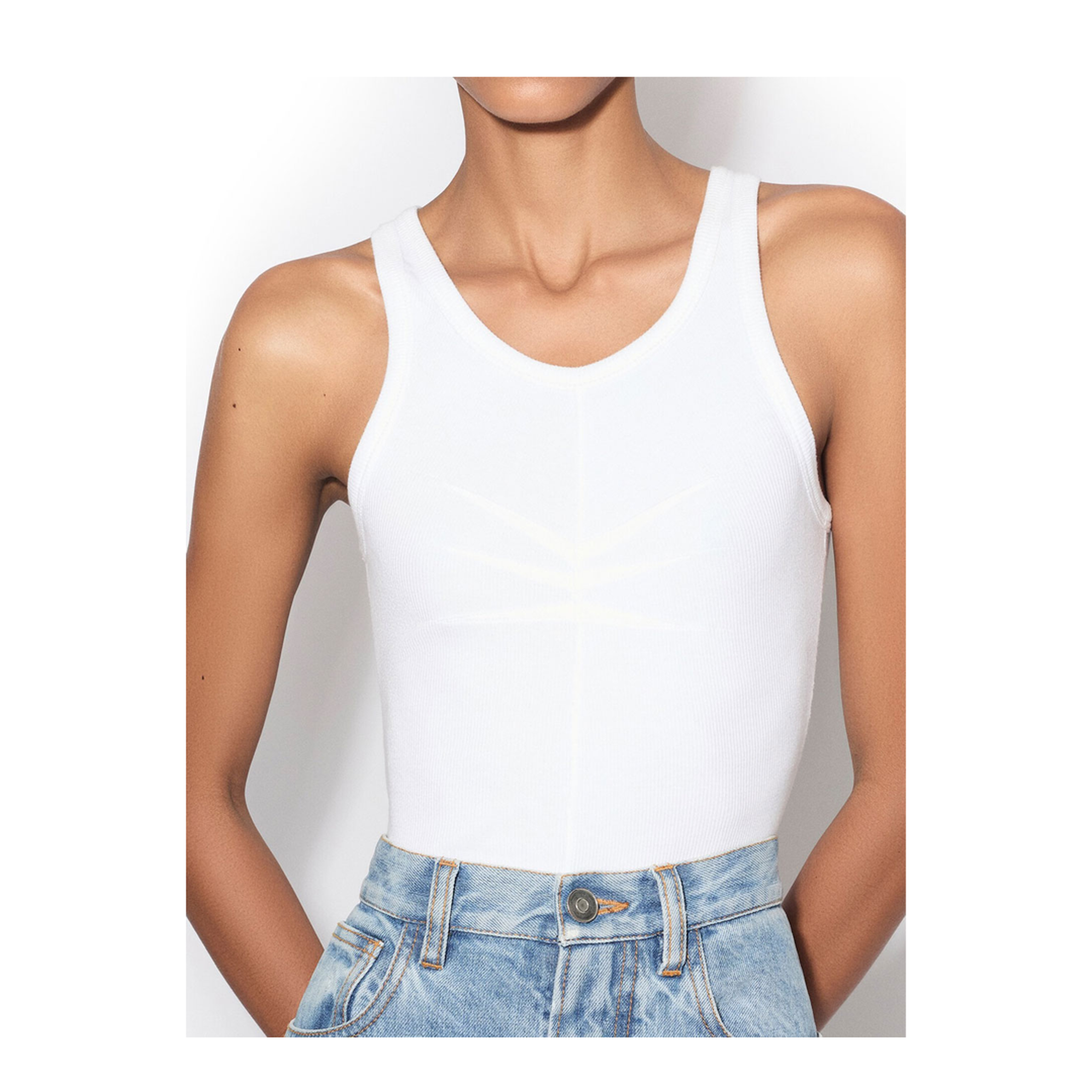 MAYFEYR - Alaia - Darts Cotton Tank Top - AA9H1389J085C