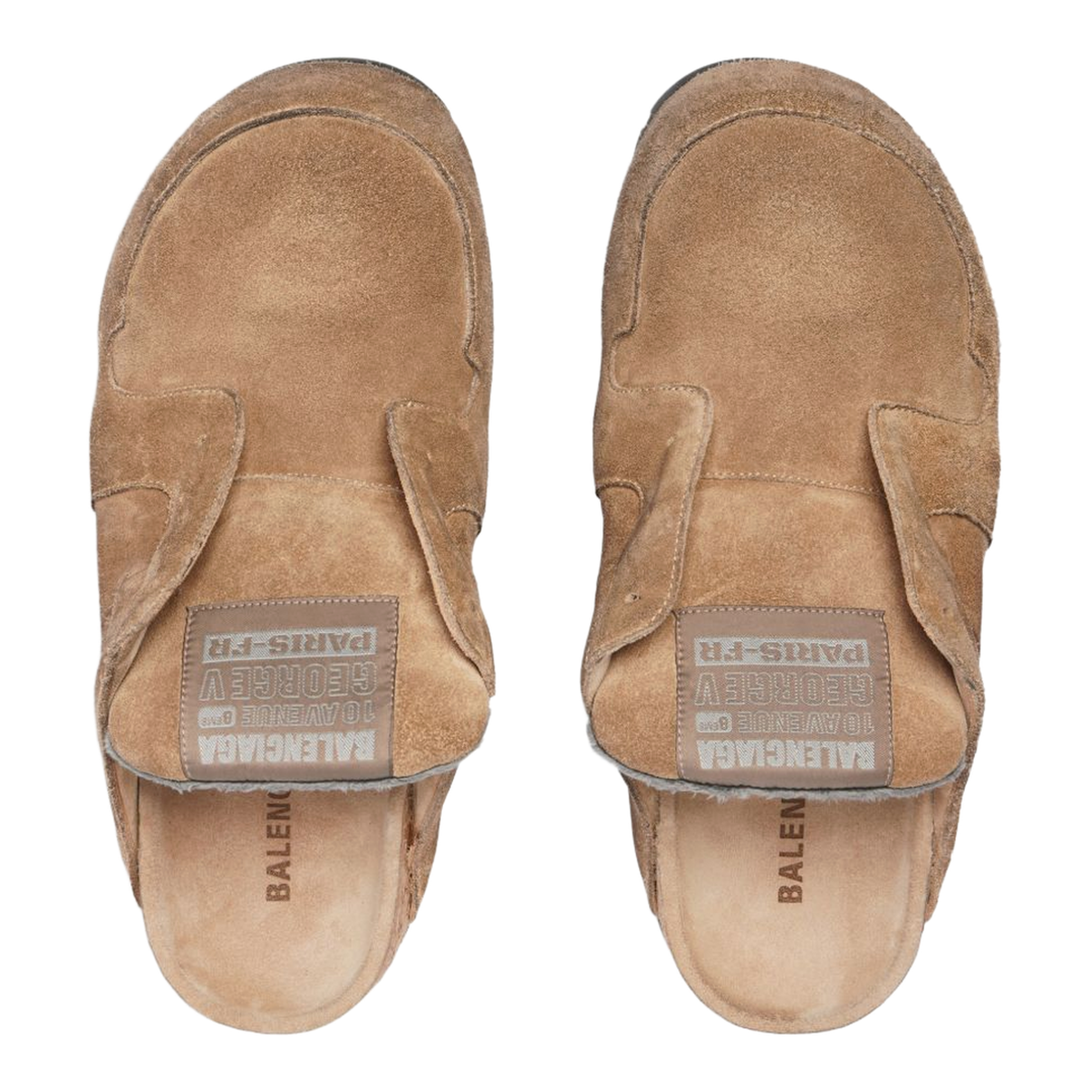 Dumbo Sabot in Distressed Suede Calfskin