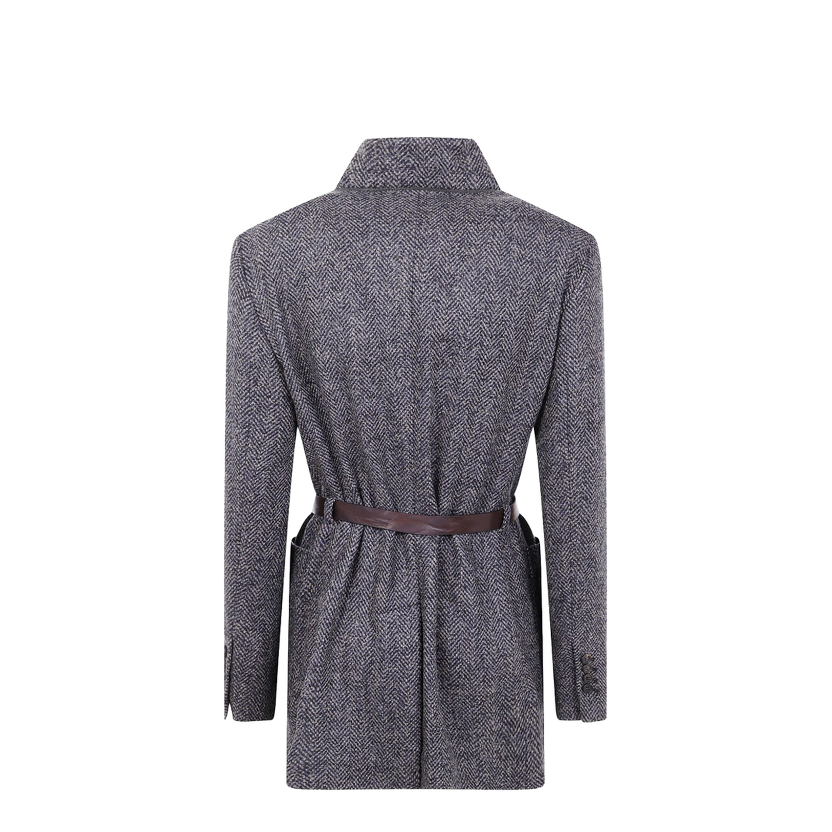 Wool Blazer Jacket - Blue