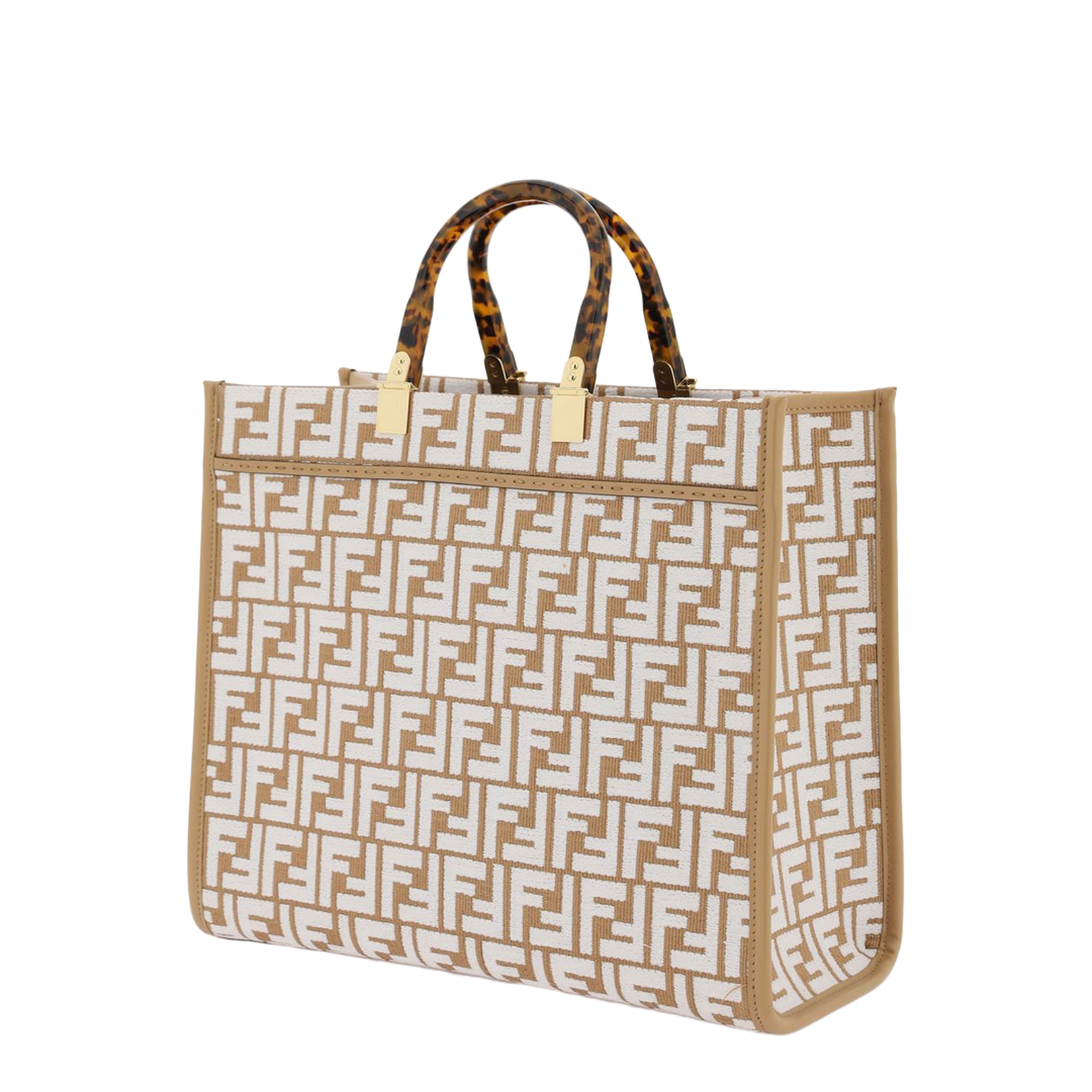 Sunshine Medium Jacquard Handbags - Beige