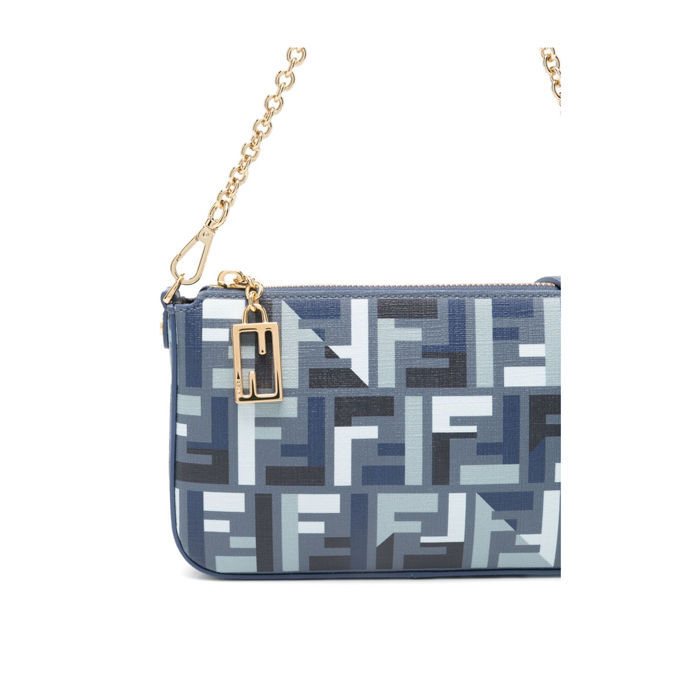 Baguette Canvas Clutch - Navy Blue
