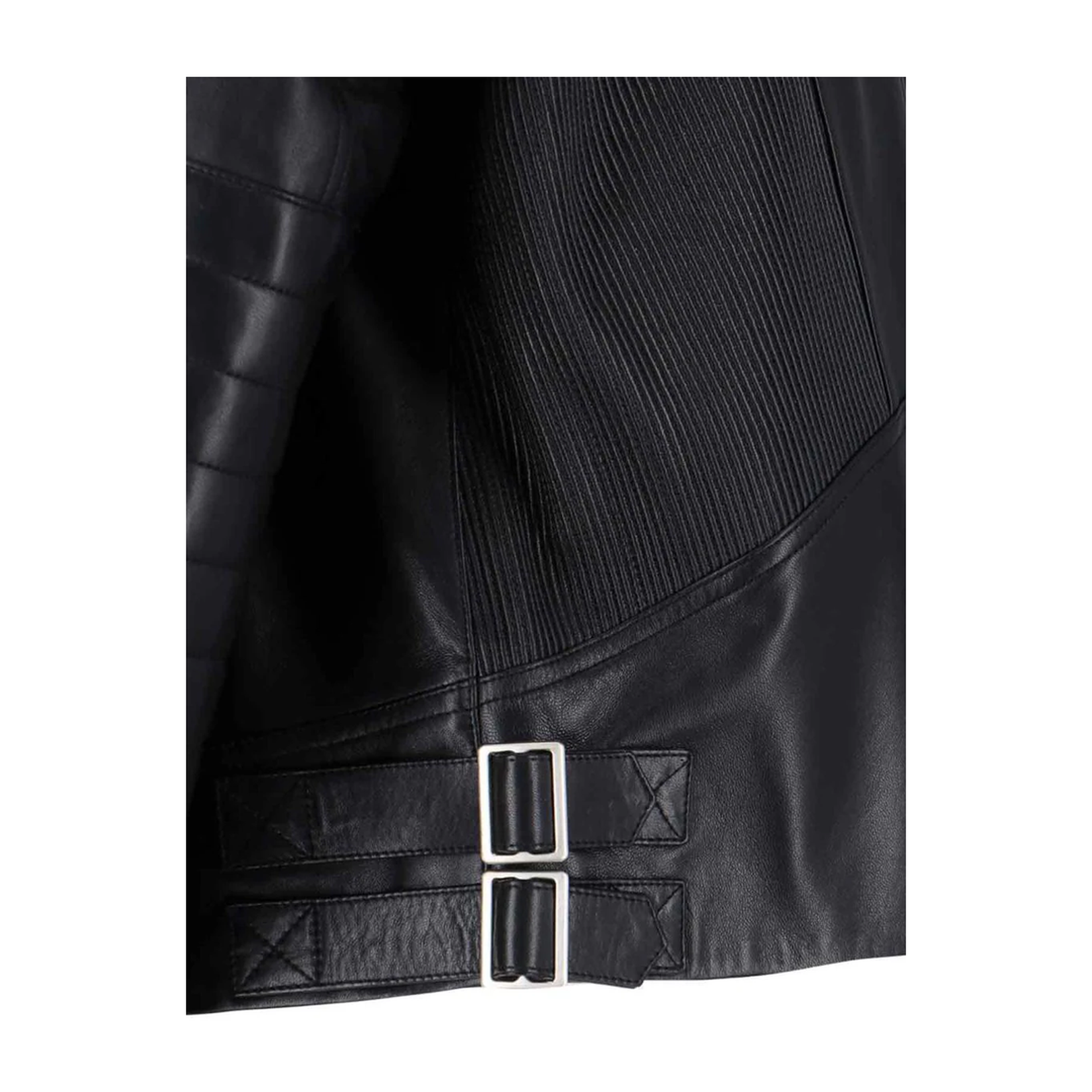 Leather Biker Jacket - Black