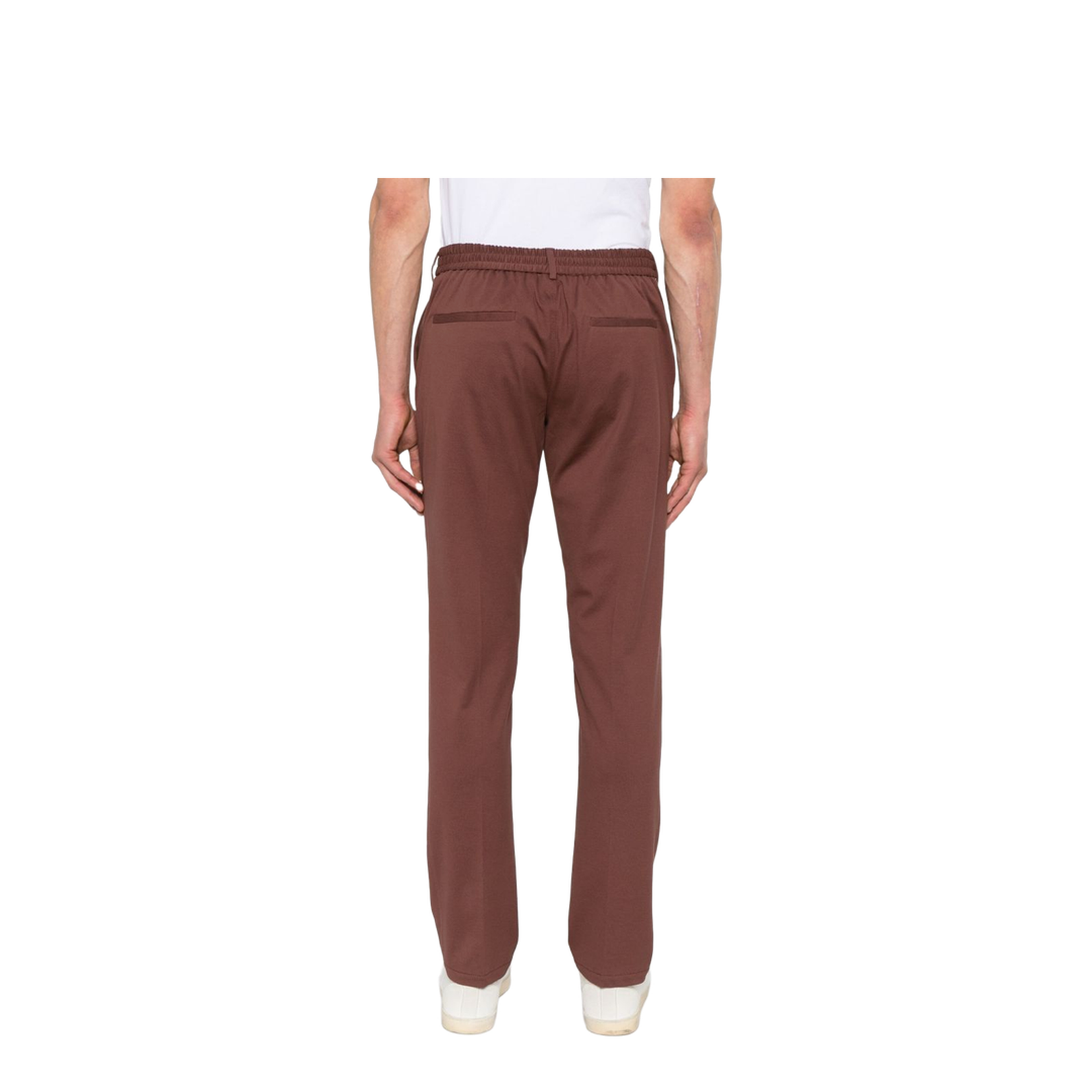 Cotton Trousers In Brown