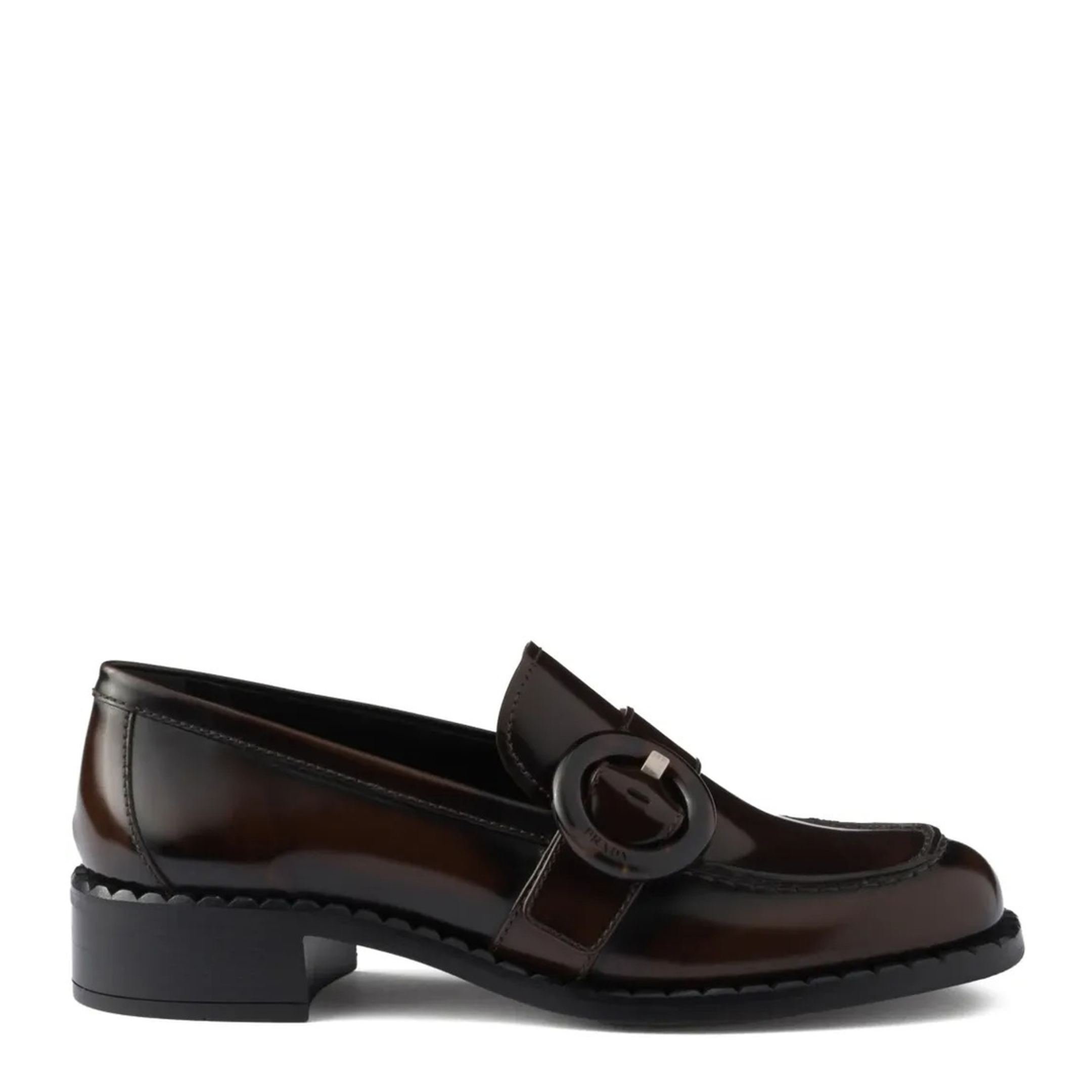 MAYFEYR - Prada - Brushed Fumé Leather Loafers - 1D979NF035P39