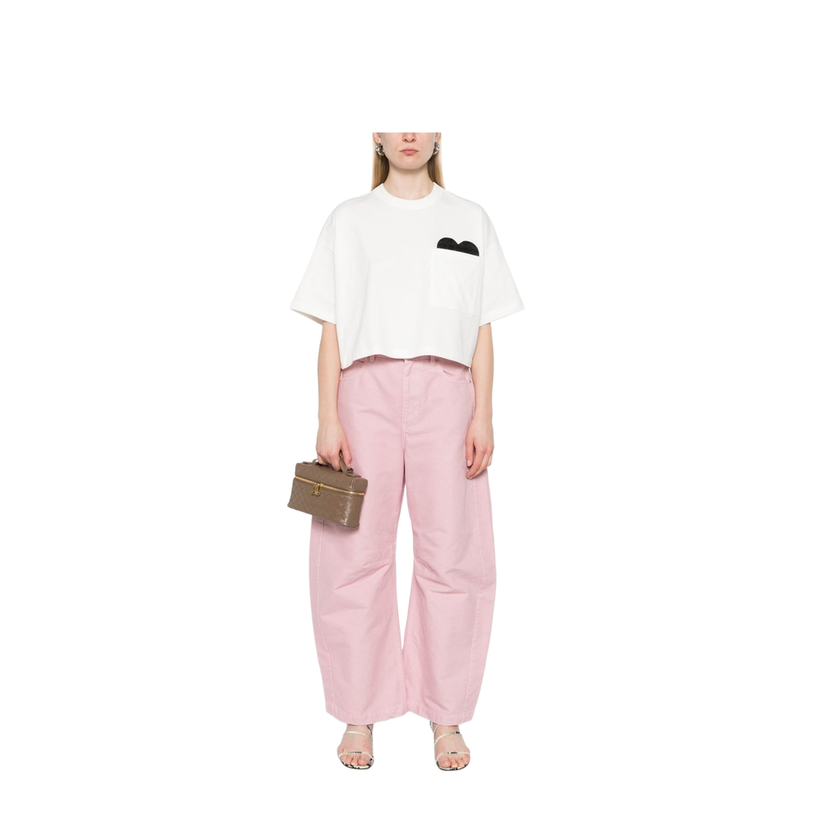 Soft Cotton Jersey T-Shirt in Chalk