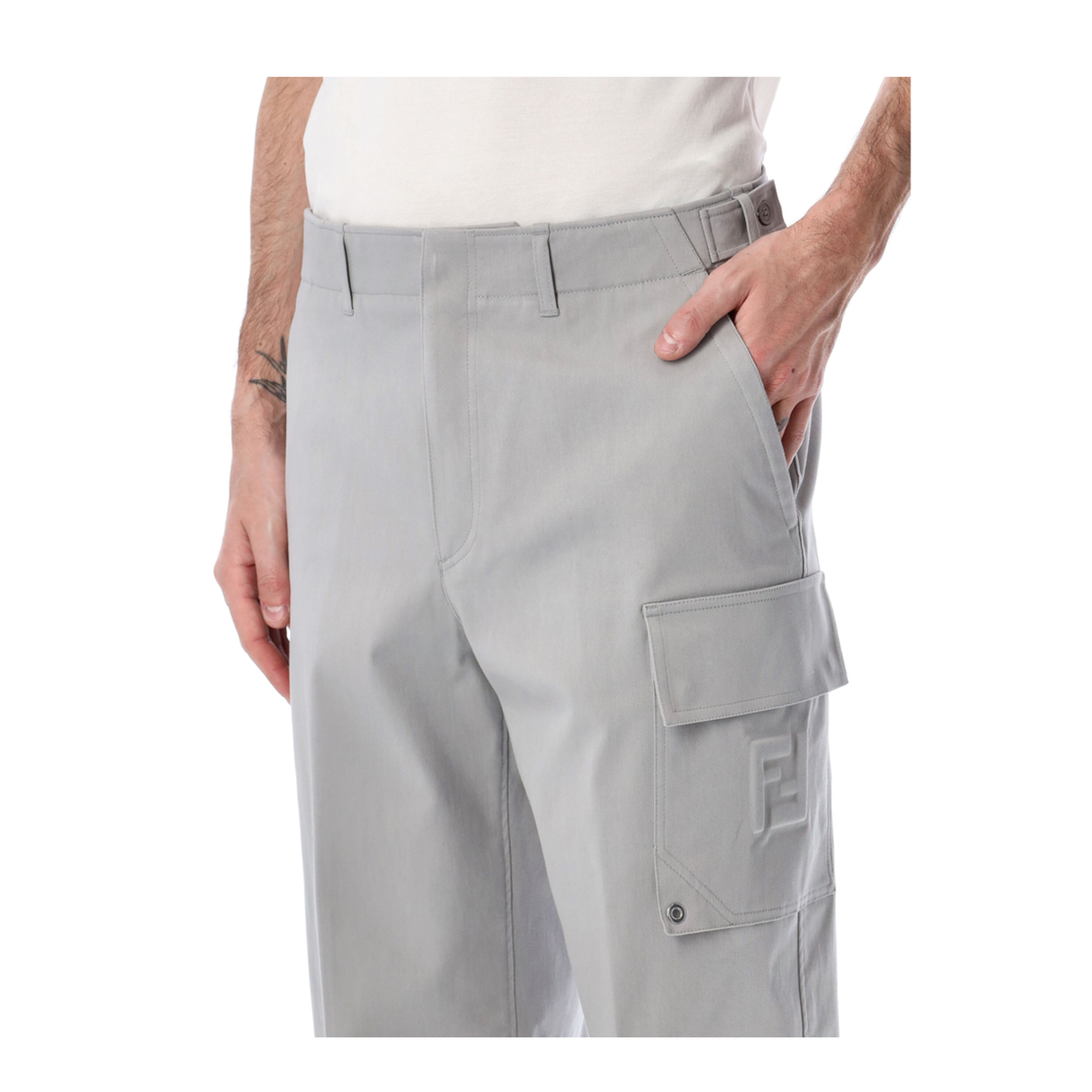 MAYFEYR - Fendi - Trousers Silver - FB1091AQMVF0HH3