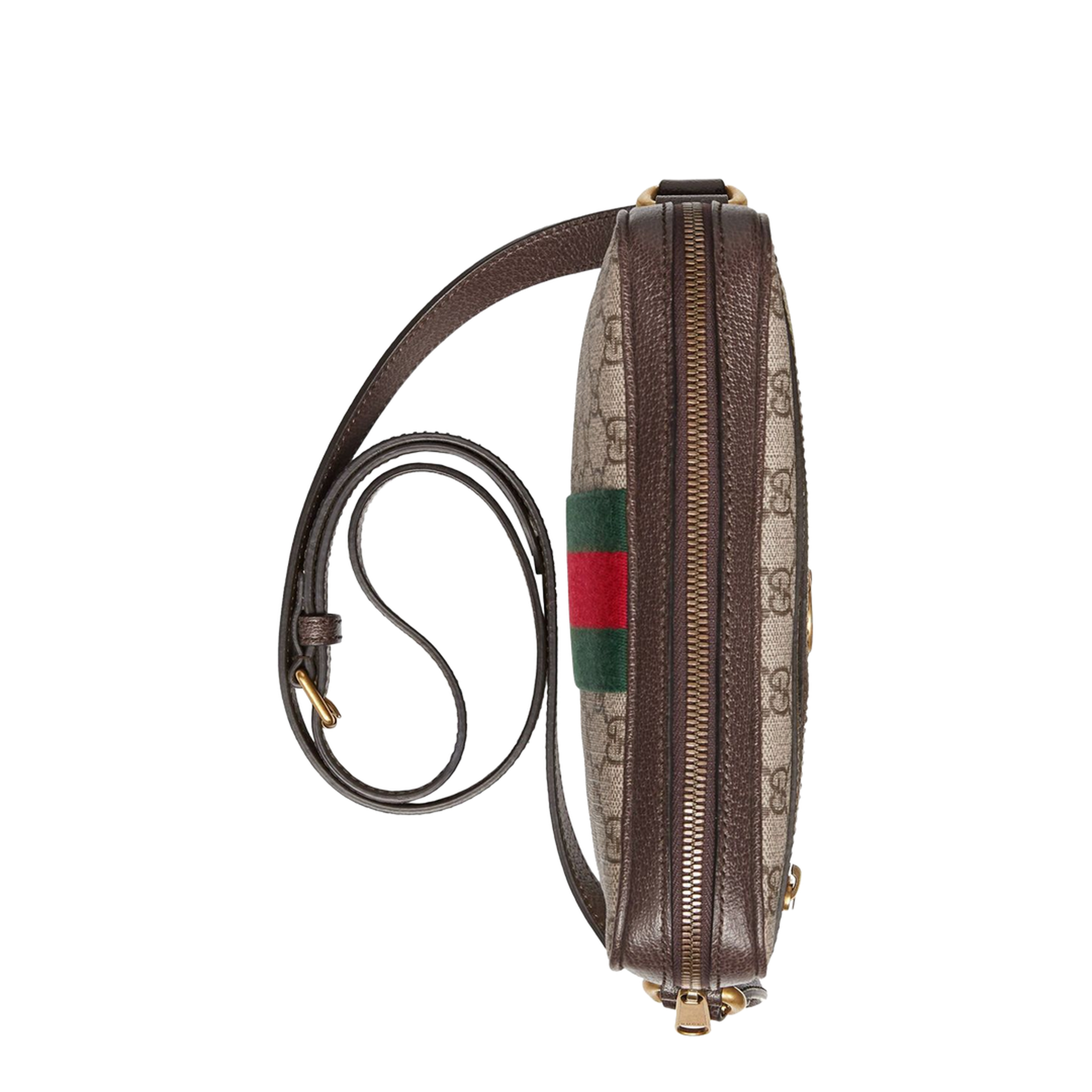 Ophidia Small Canvas Messenger Bag - Brown