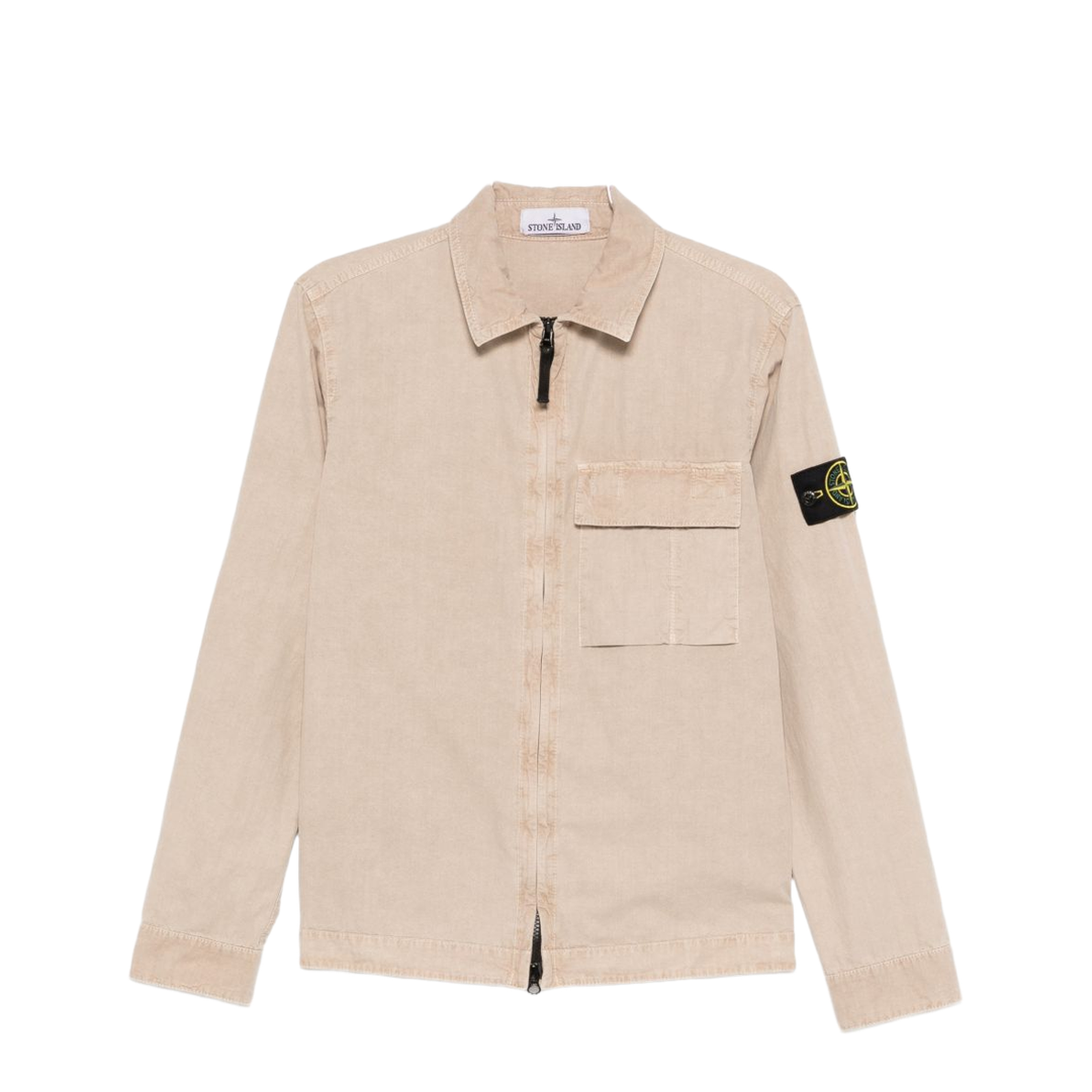 Brushed Organic Cotton Canvas Overshirt