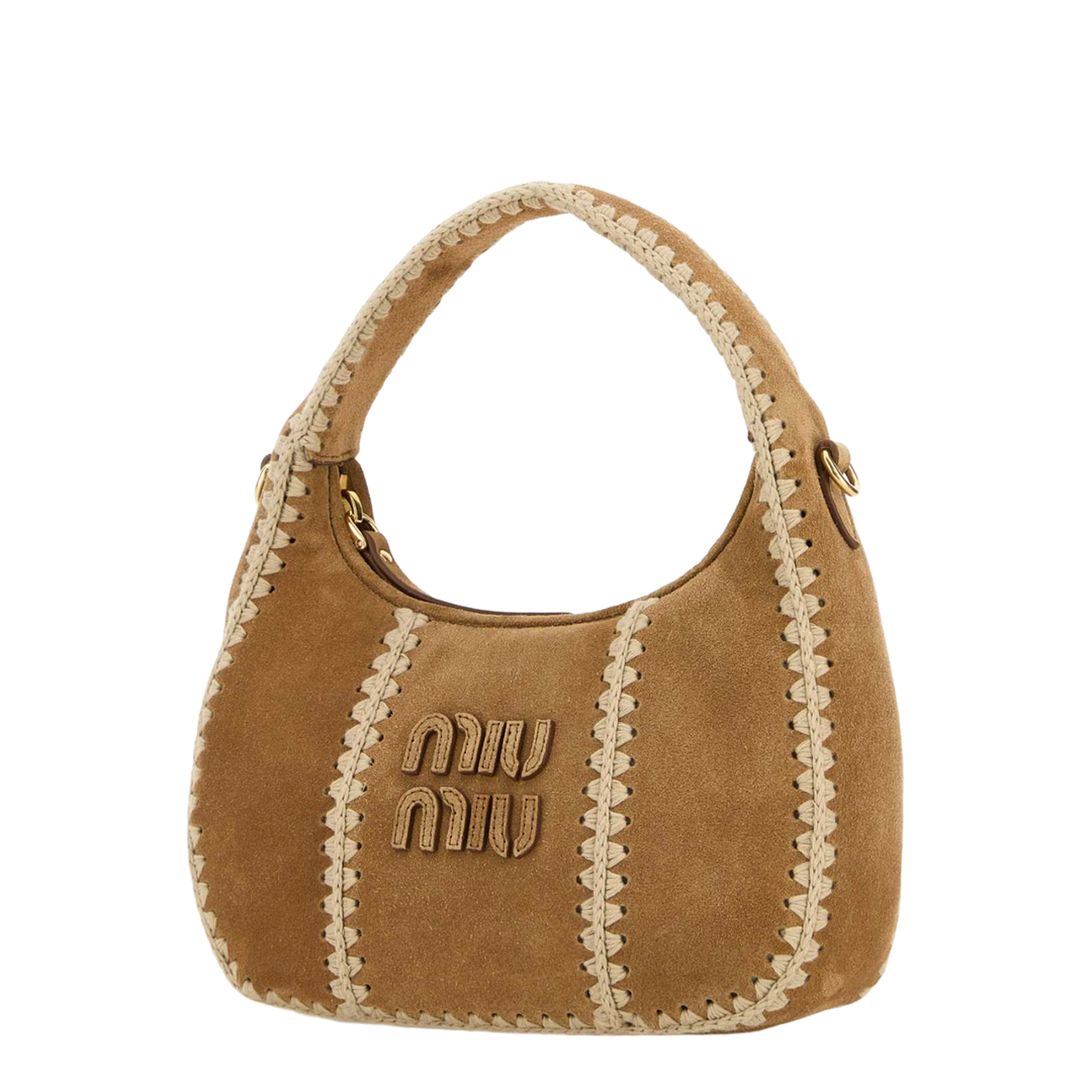 Beige Suede Handbag
