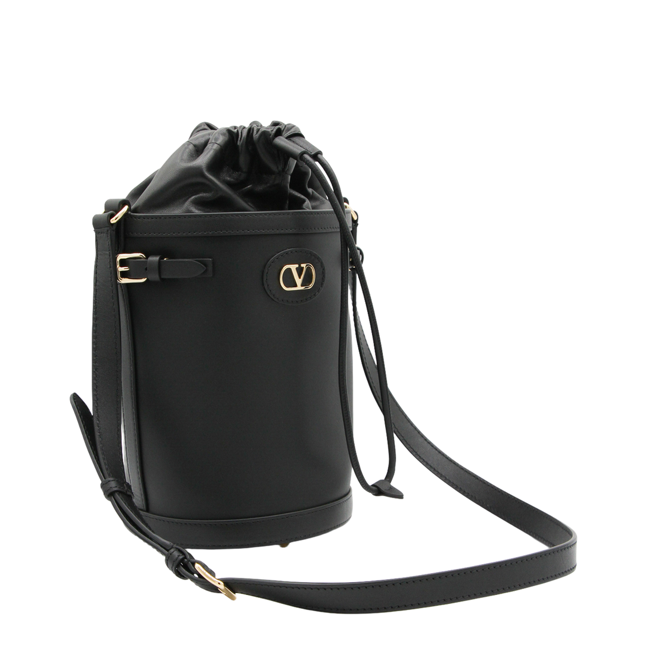 Antibes Bucket Bag Medium Leather - Black