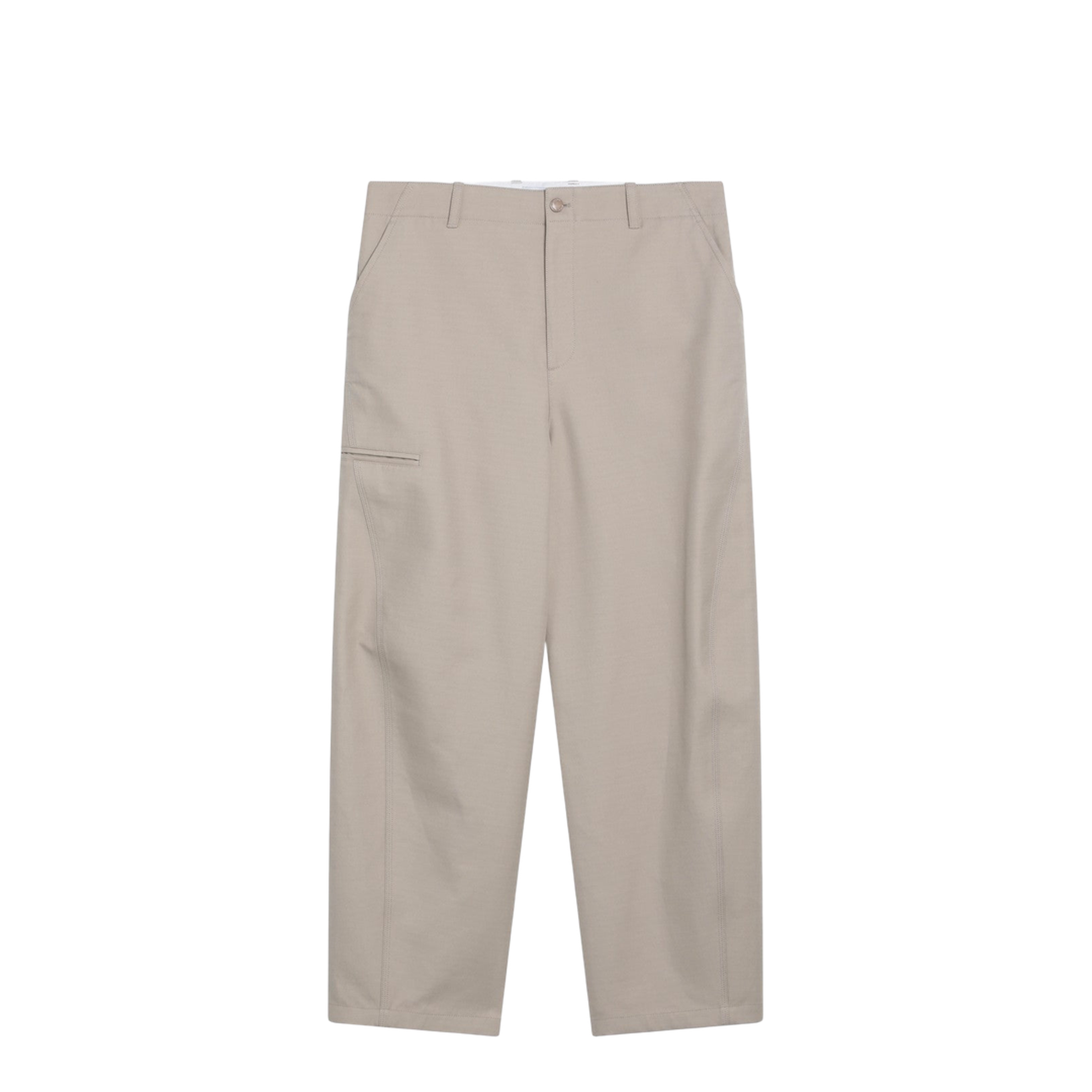 Beige Cotton Trousers
