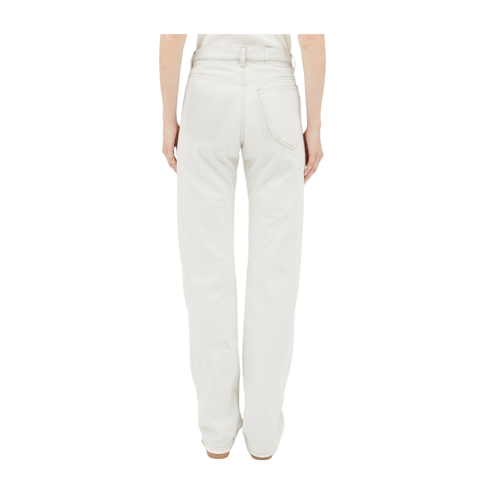 High-Waisted Straight-Leg Jeans