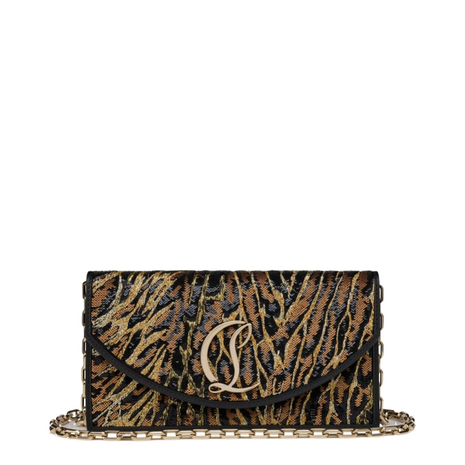 Embroidered Crepe Satin Bag