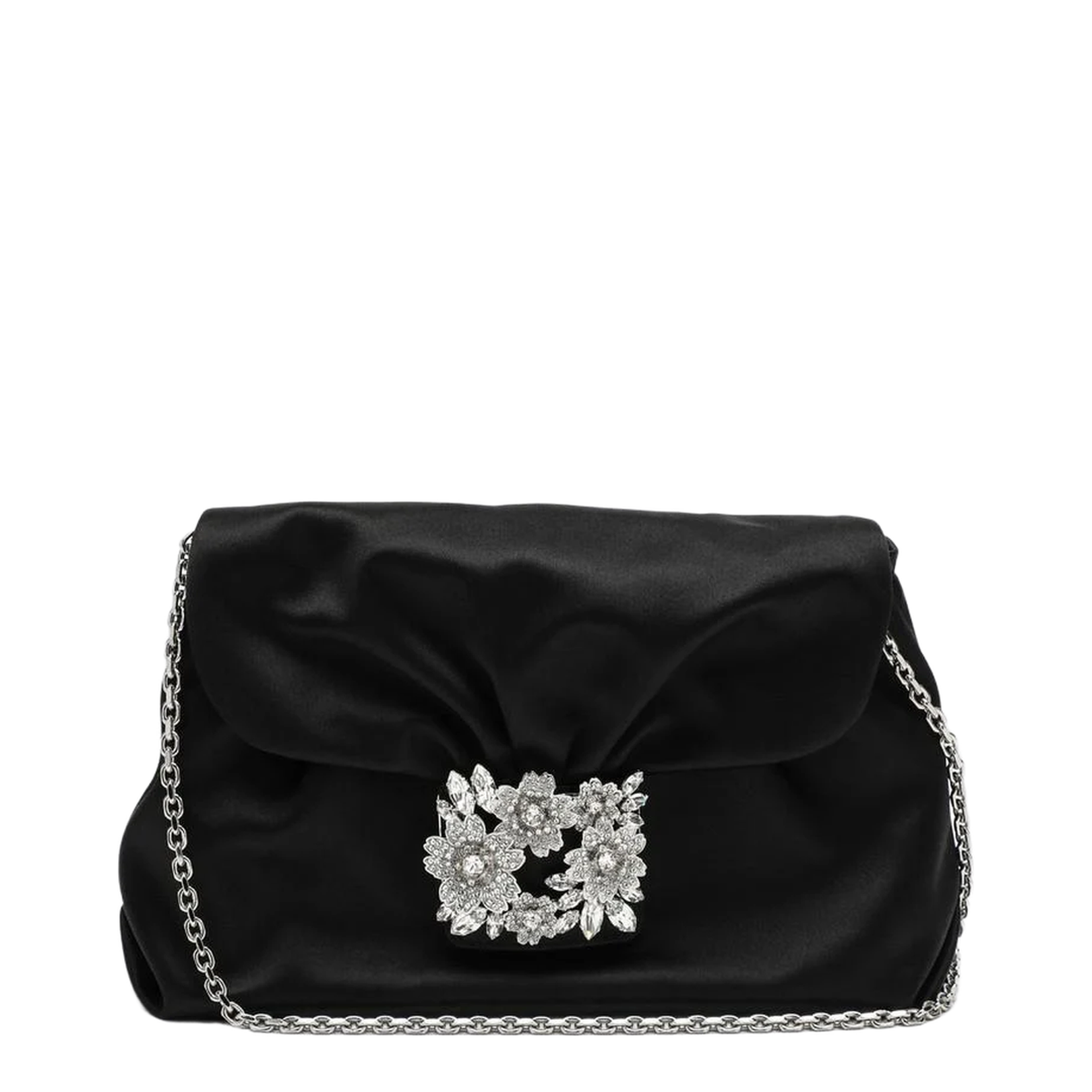 Small Drapé Bag In Satin