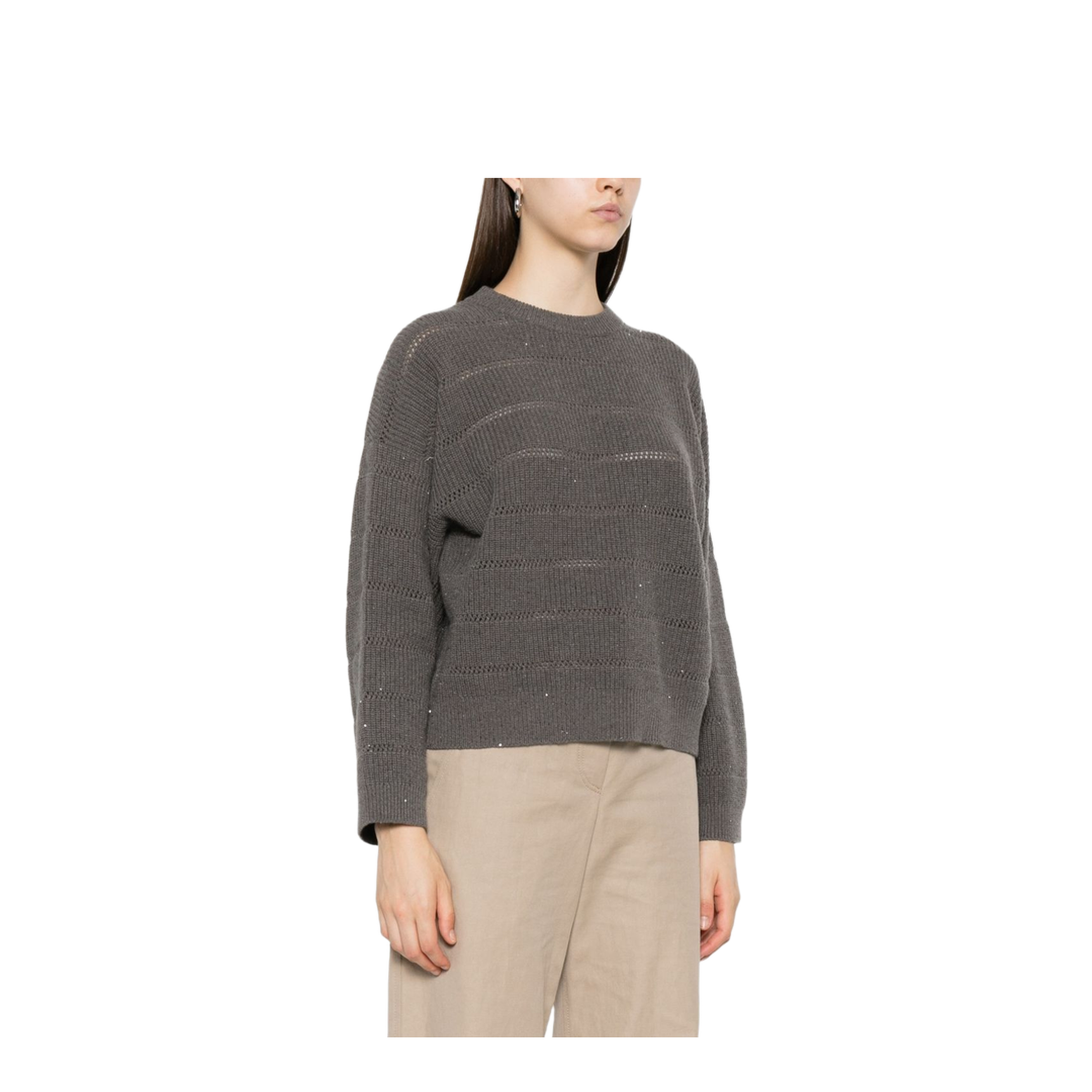 Cashmere and Wool Crew-Neck Sweater
