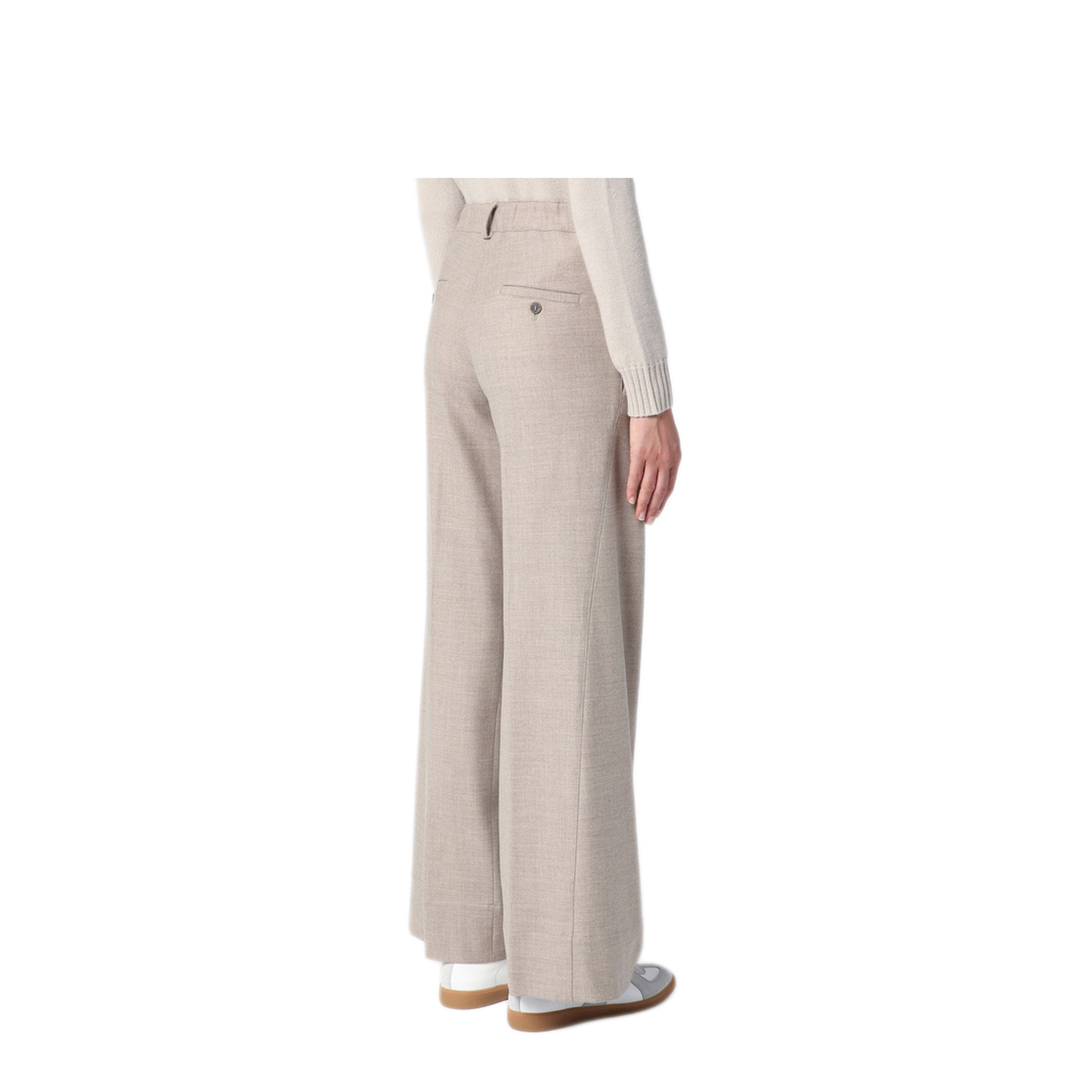 MAYFEYR - Quelledue - Grey M Lange Wool Trousers - 10519485