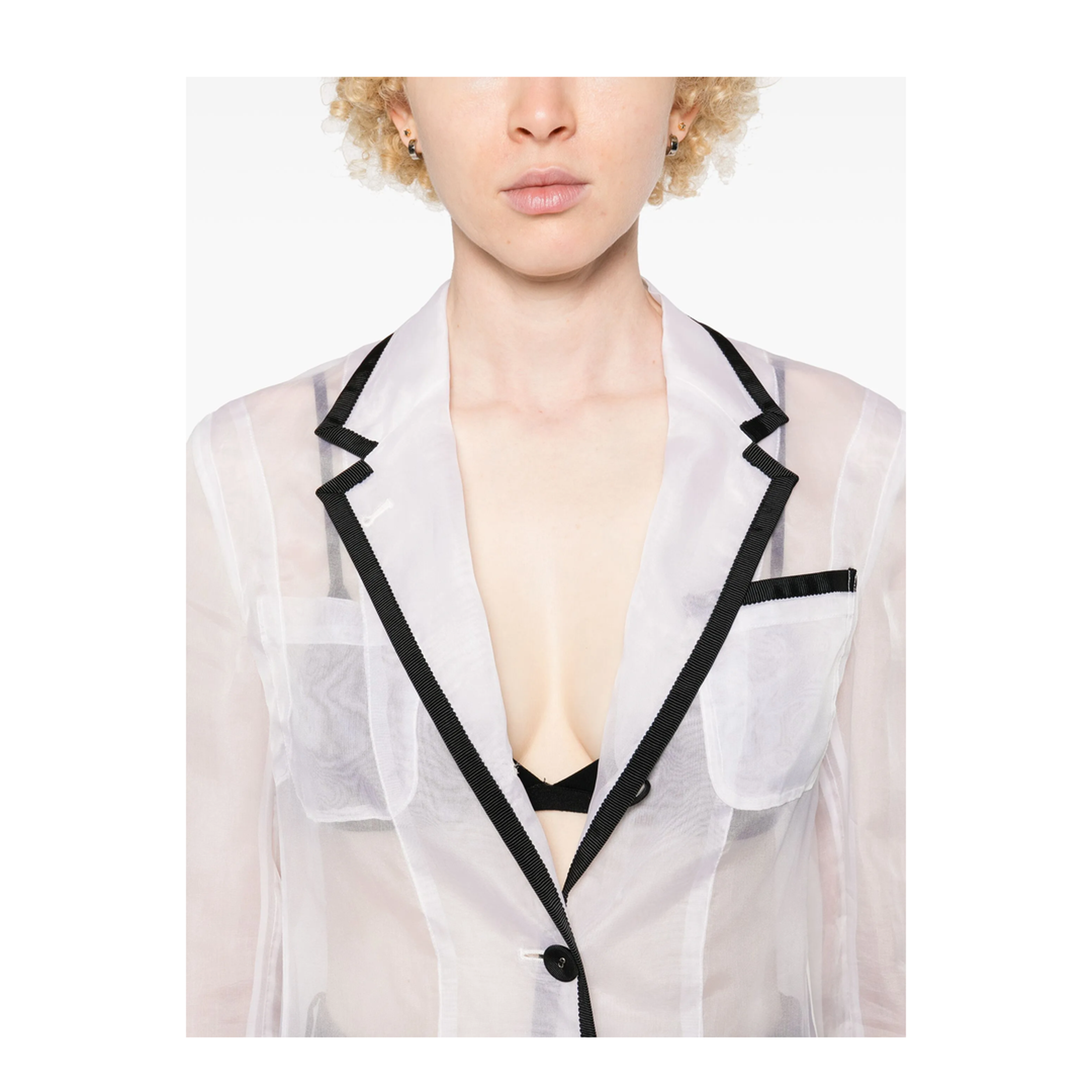 MAYFEYR - Thom Browne - Semi-Sheer Organza Blazer - FBC927B05762100