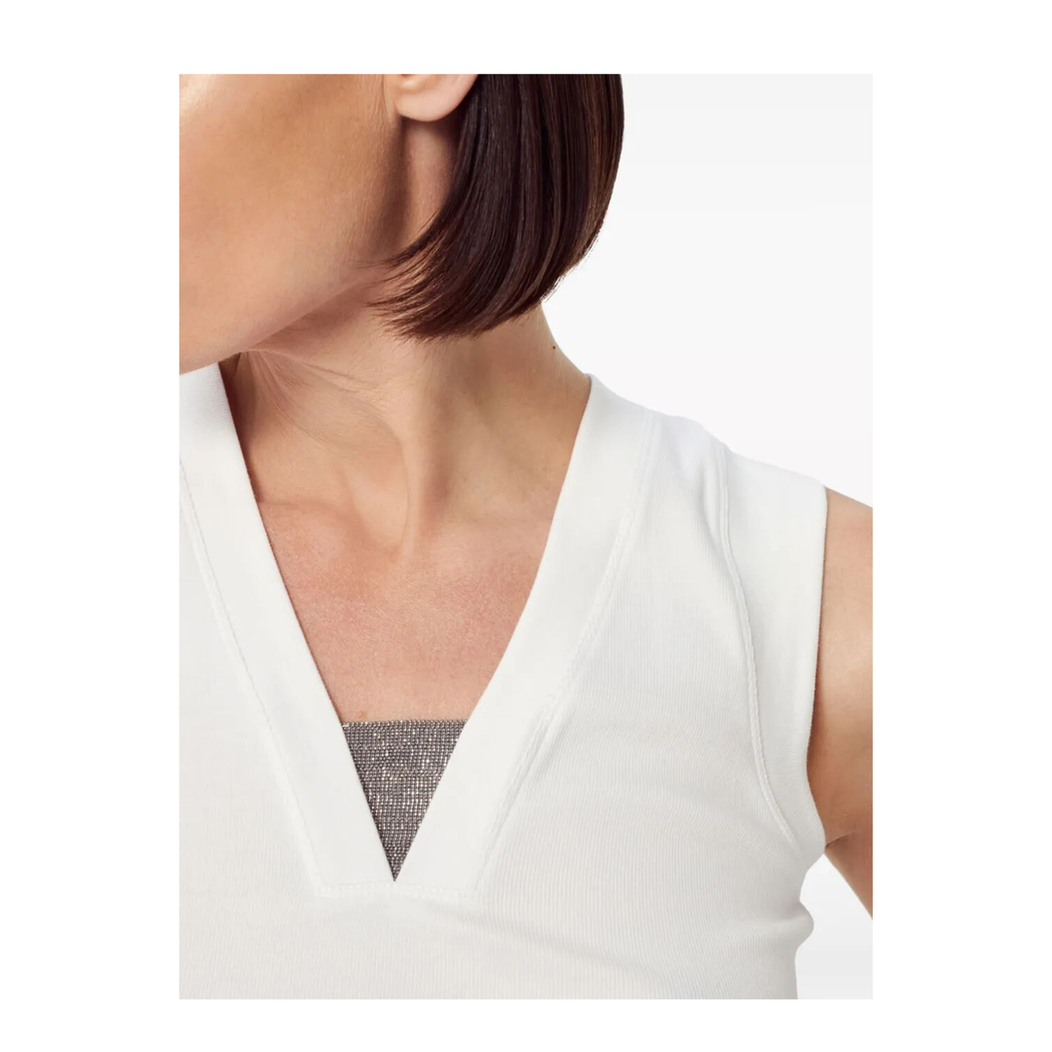 MAYFEYR - Brunello Cucinelli - Stretch Cotton Jersey Tank Top With Precious Faux-Layering - M0TC8EL672