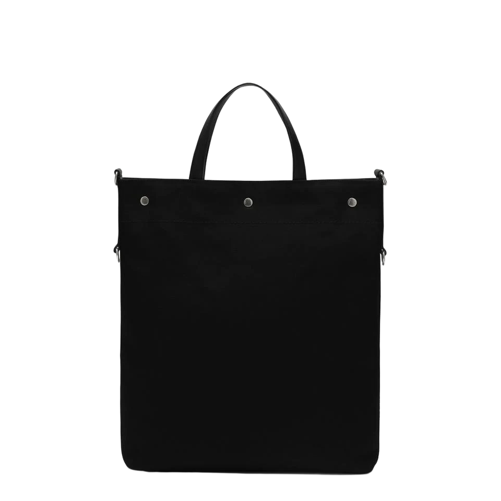 North/South Canvas Tote Bags - Black