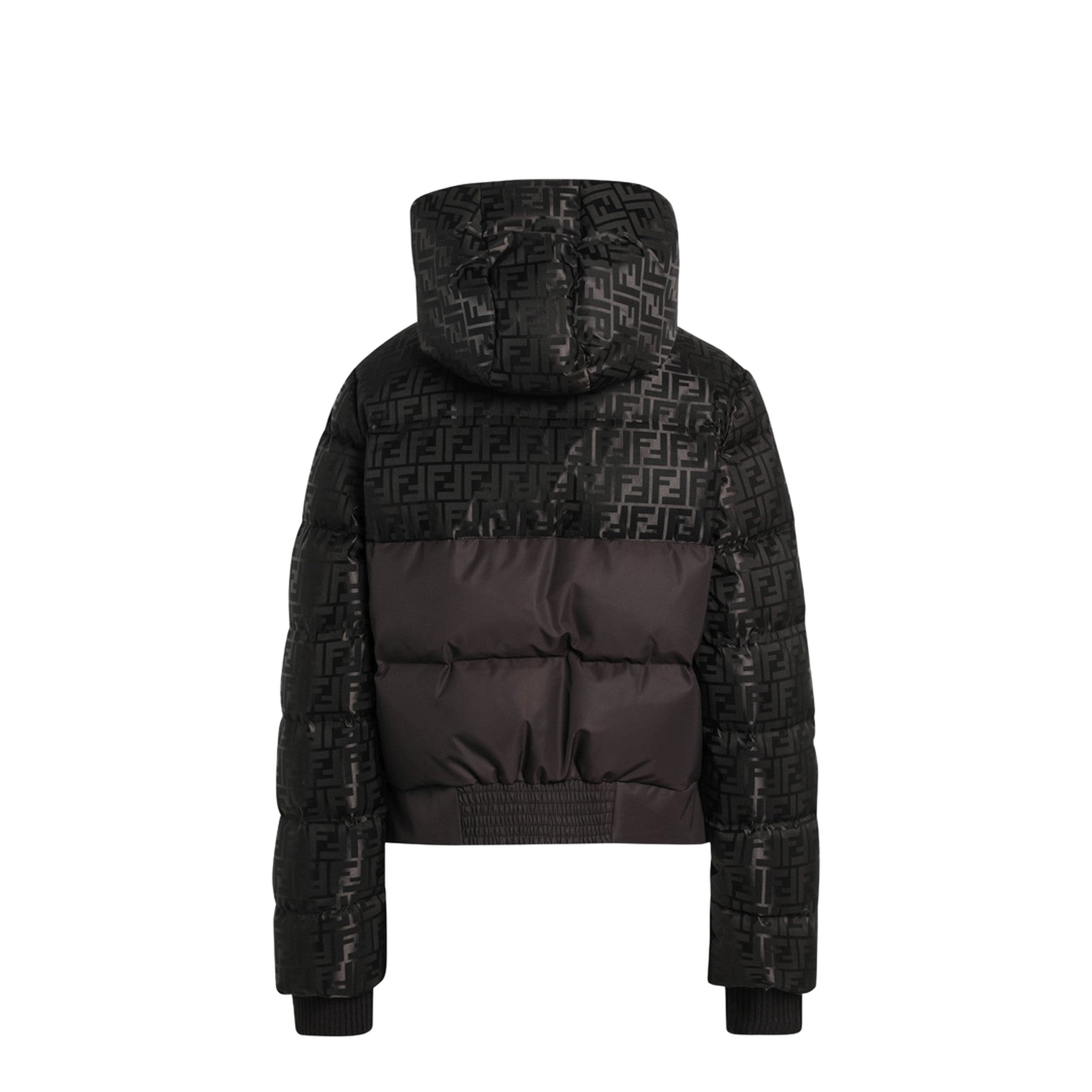 Puffer Jacket Technical Fabric Brown