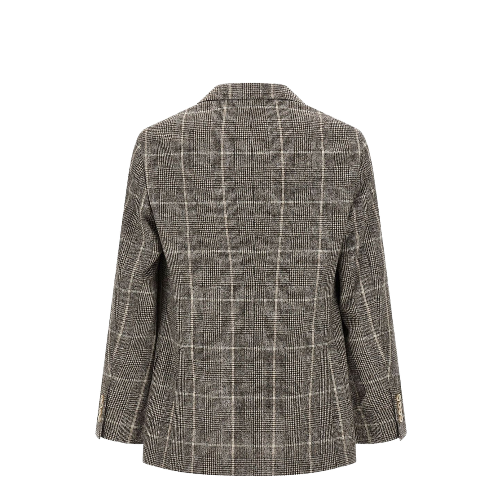 Brown Check Pattern Jacket