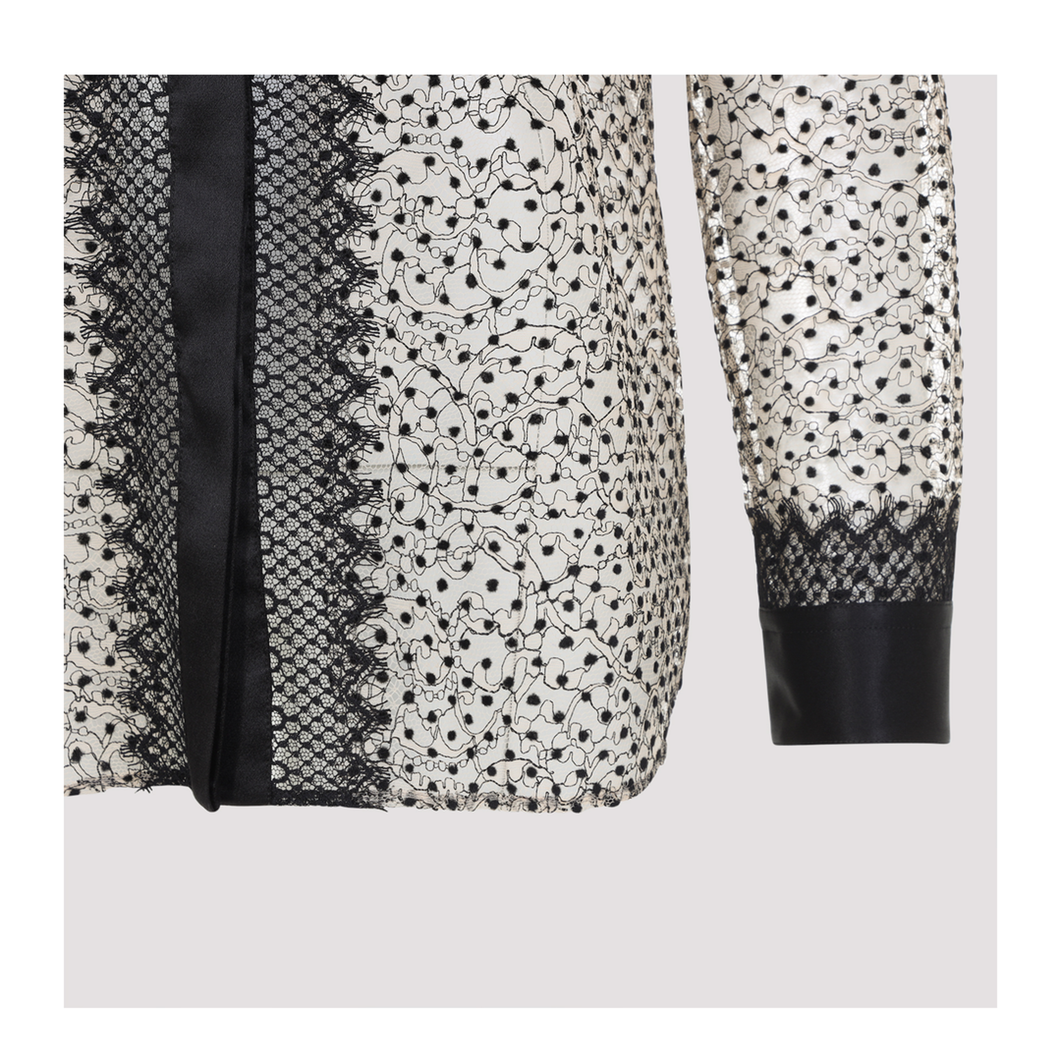 MAYFEYR - Tom Ford - Flock Polka Dot Shirt - CA3349FAX1768JNC