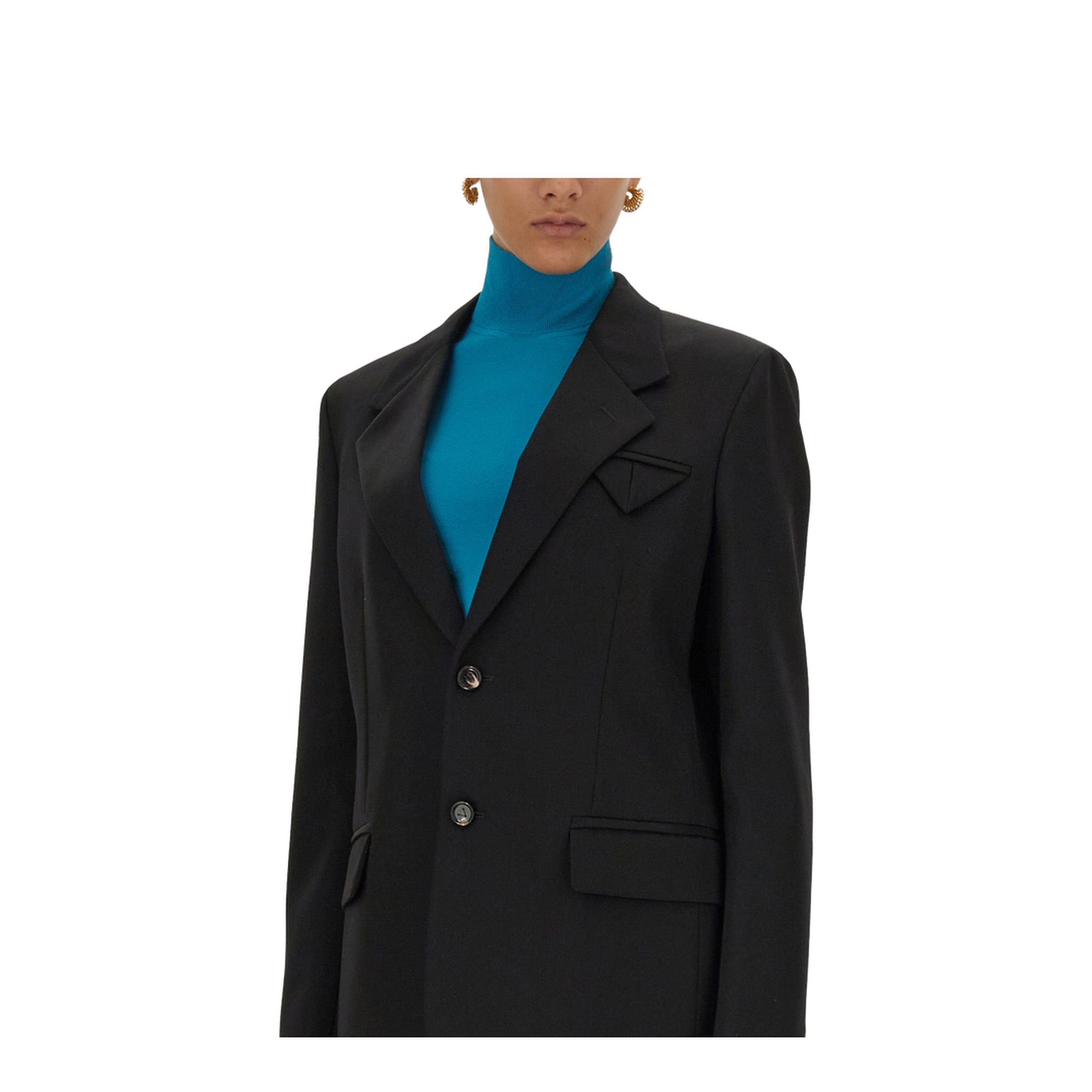 Single-Breasted Wool Jacket