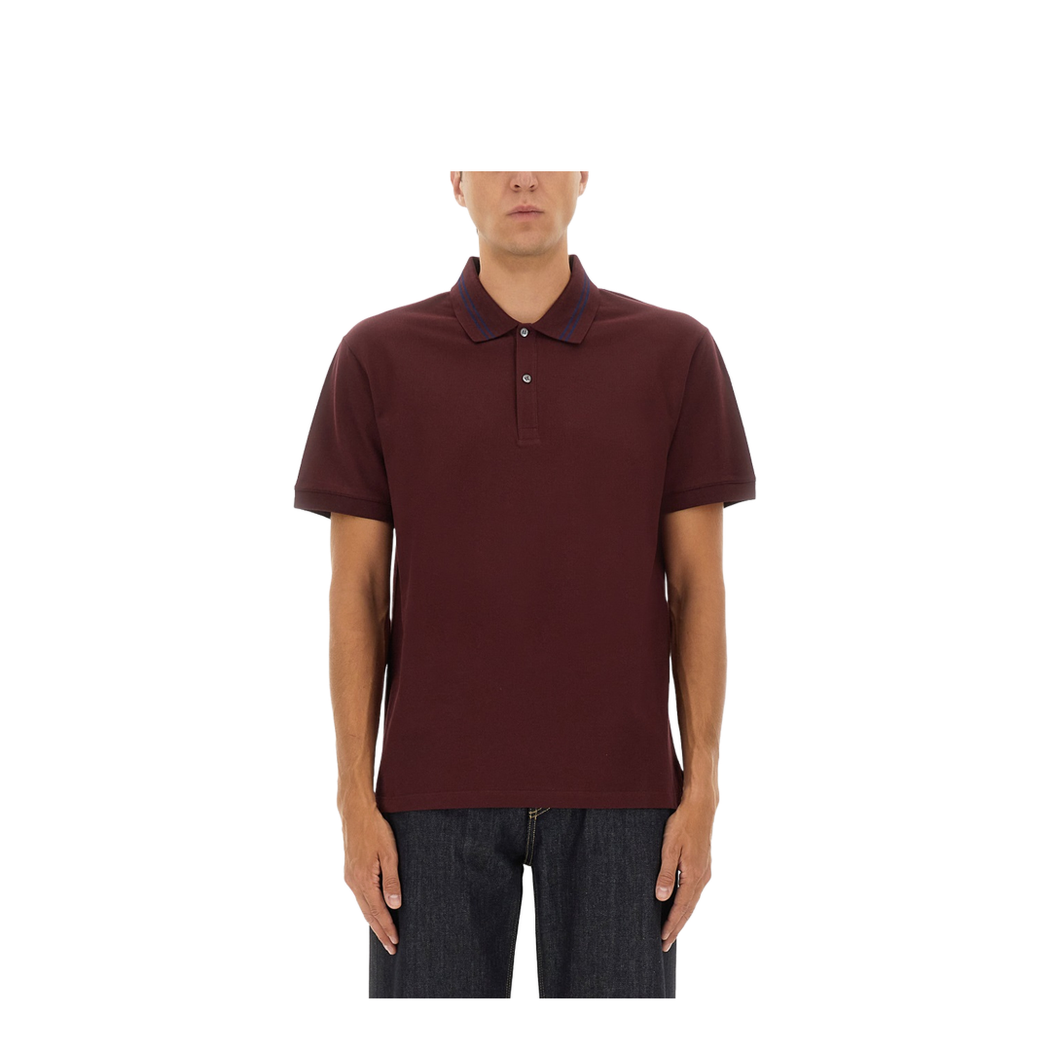 Polo Shirt with Logo on the Collar