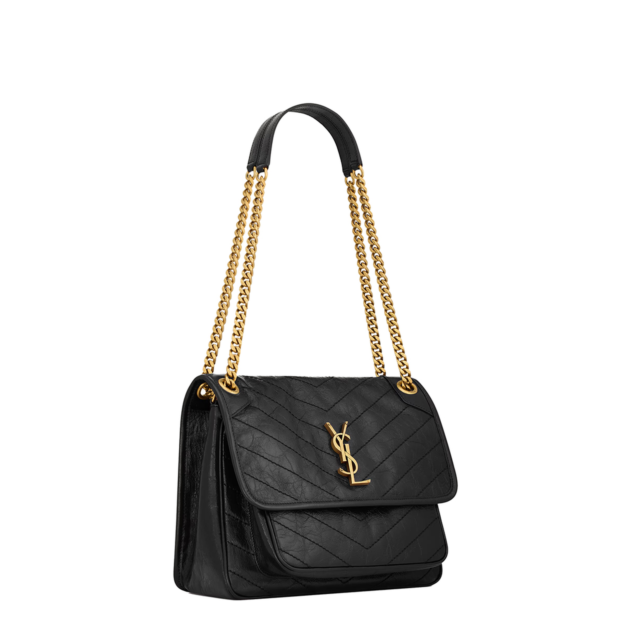 MAYFEYR - SAINT LAURENT PARIS - Niki Medium Soft Bag In Vintage Leather - 6331840EN07