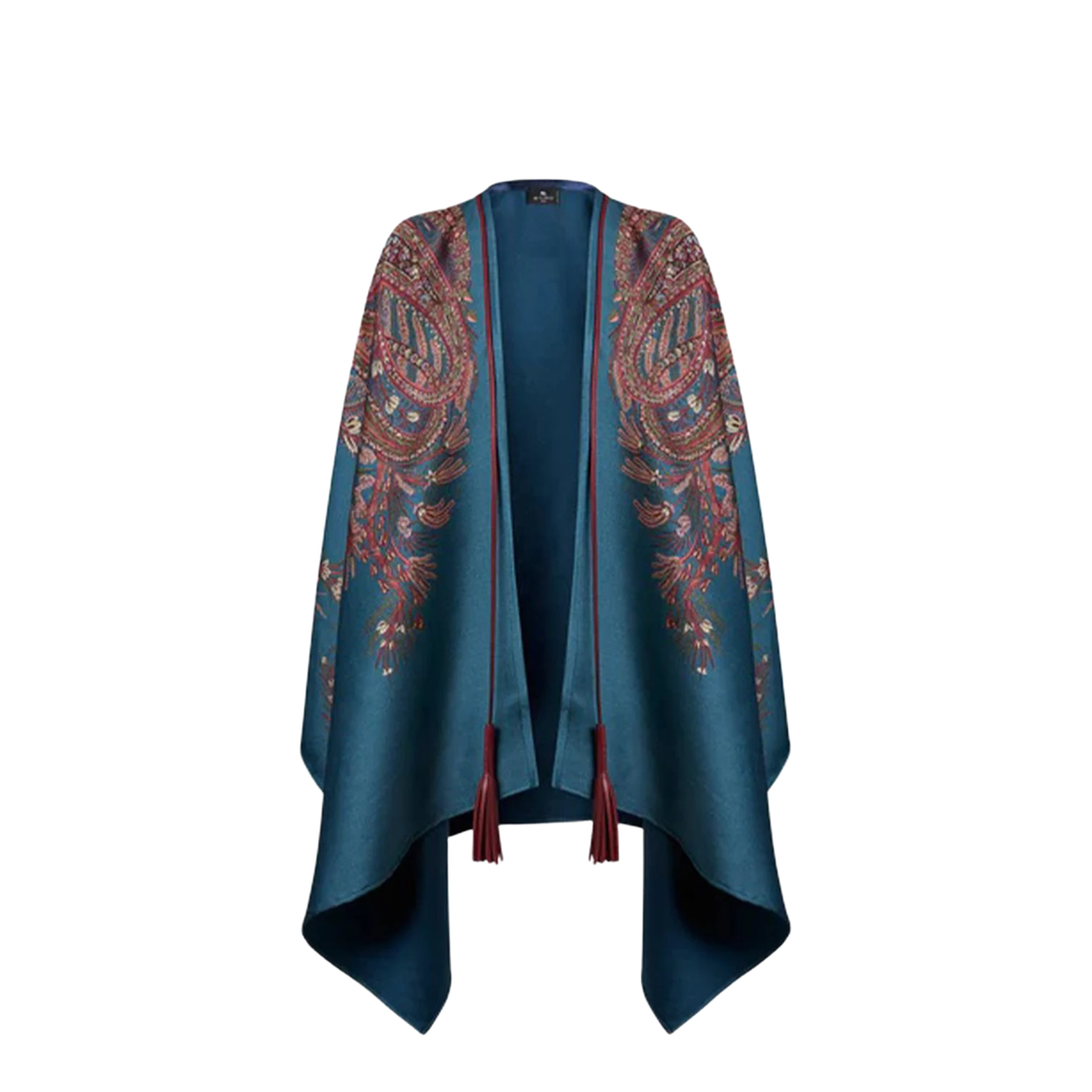 Wool and Cashmere Jacquard Cape