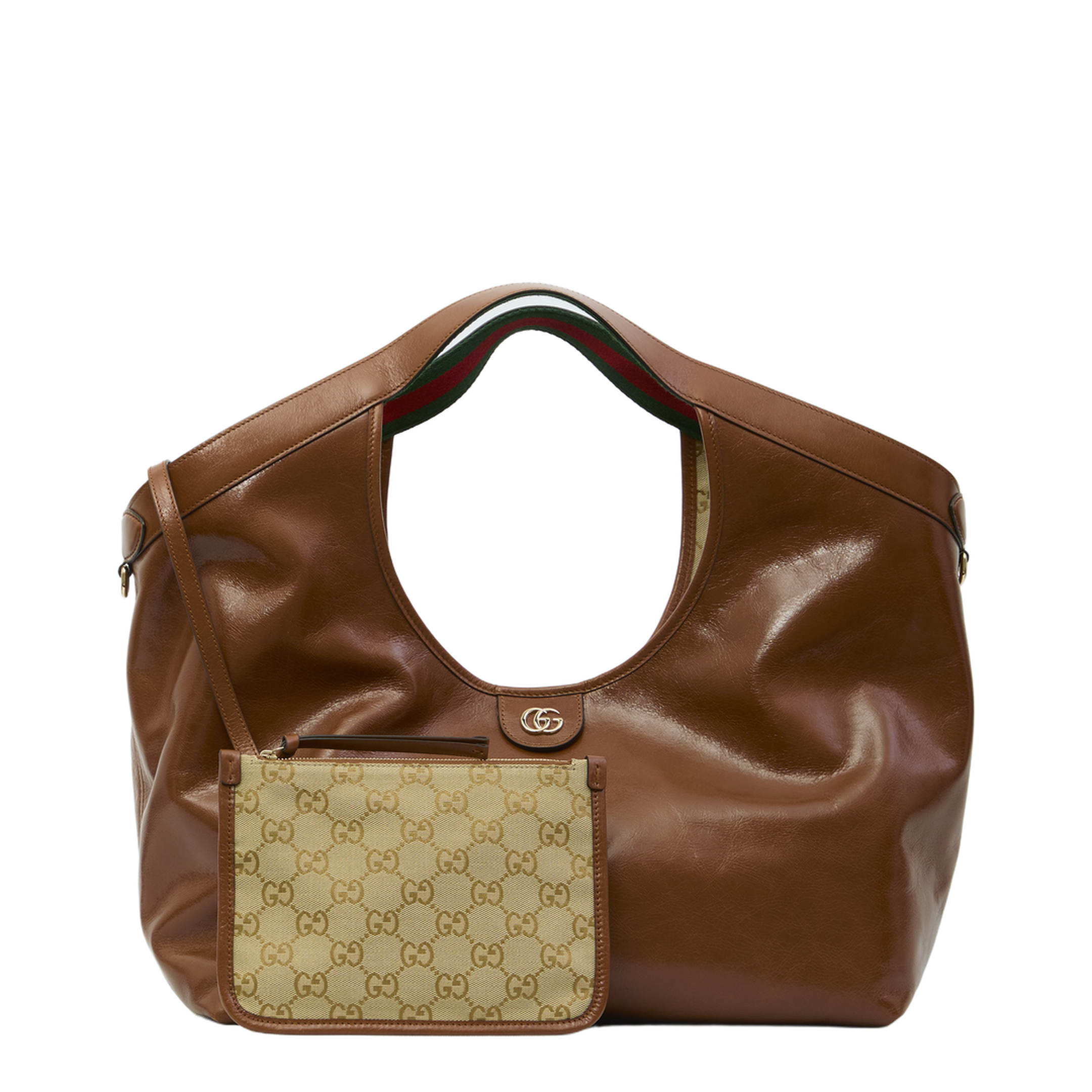 Giglio Large Calfskin Tote Bag - Dark Brown