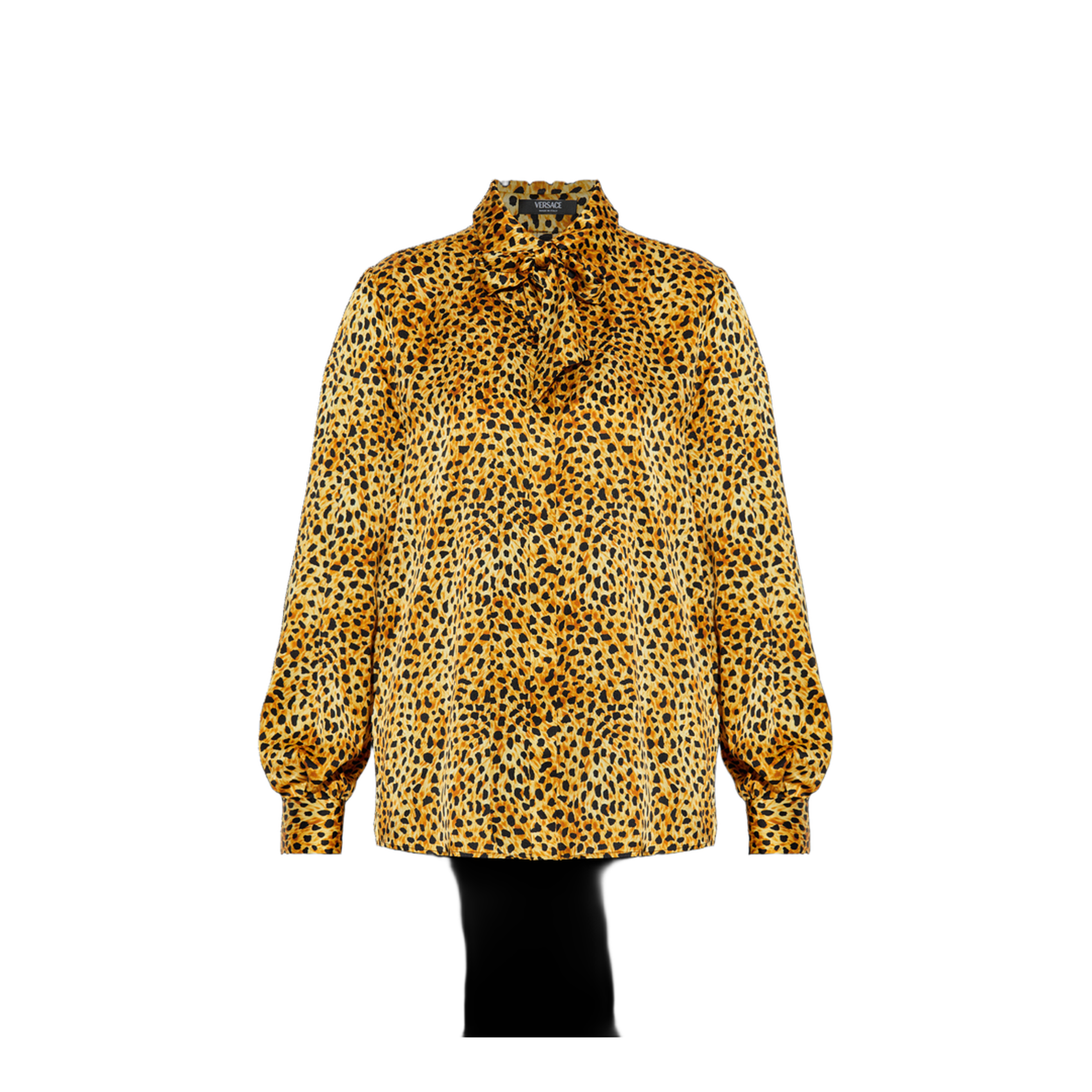 Women Shirt Cheetah Allover Print Medusa Motif