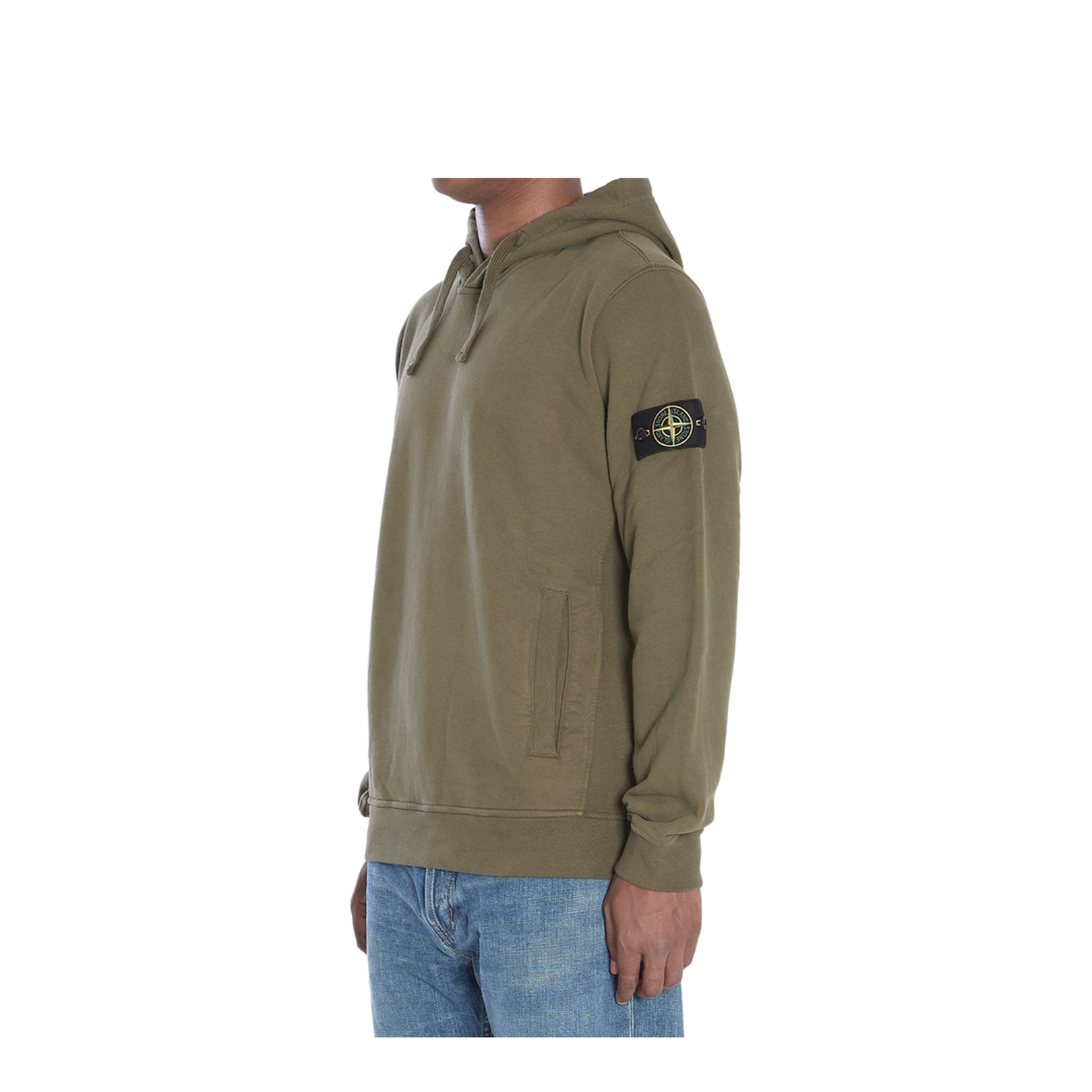 Hooded Sweatshirt in Brushed Organic Cotton Fleece