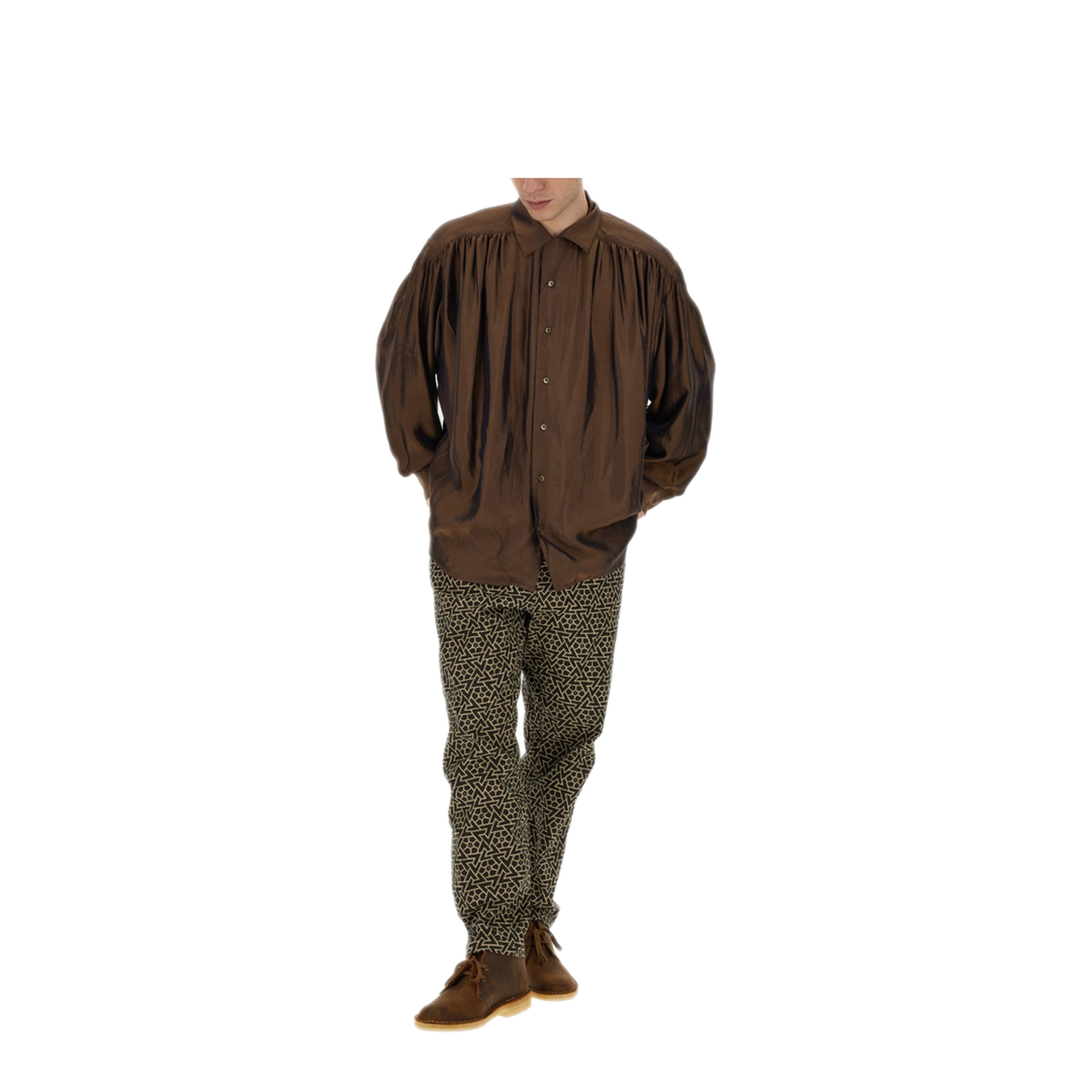 MAYFEYR - AïE - Oversize Shirt - NS943CBROWN