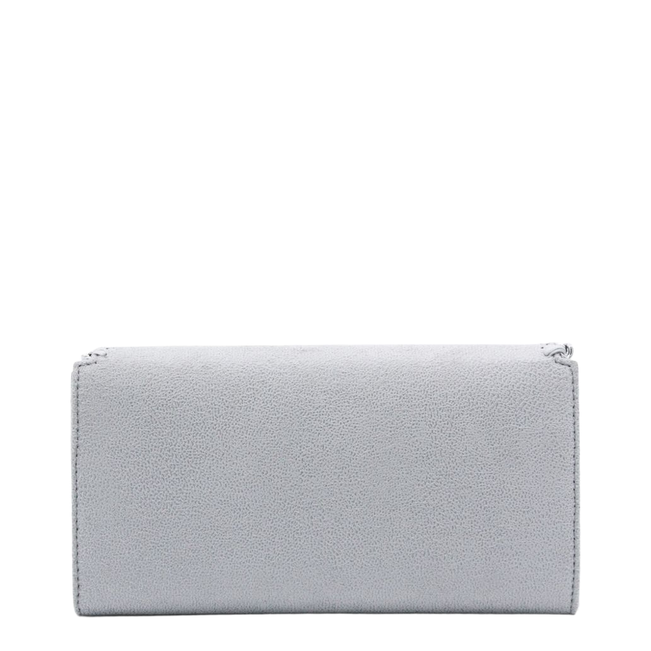Falabella Continental Wallet With Chain - Light Grey