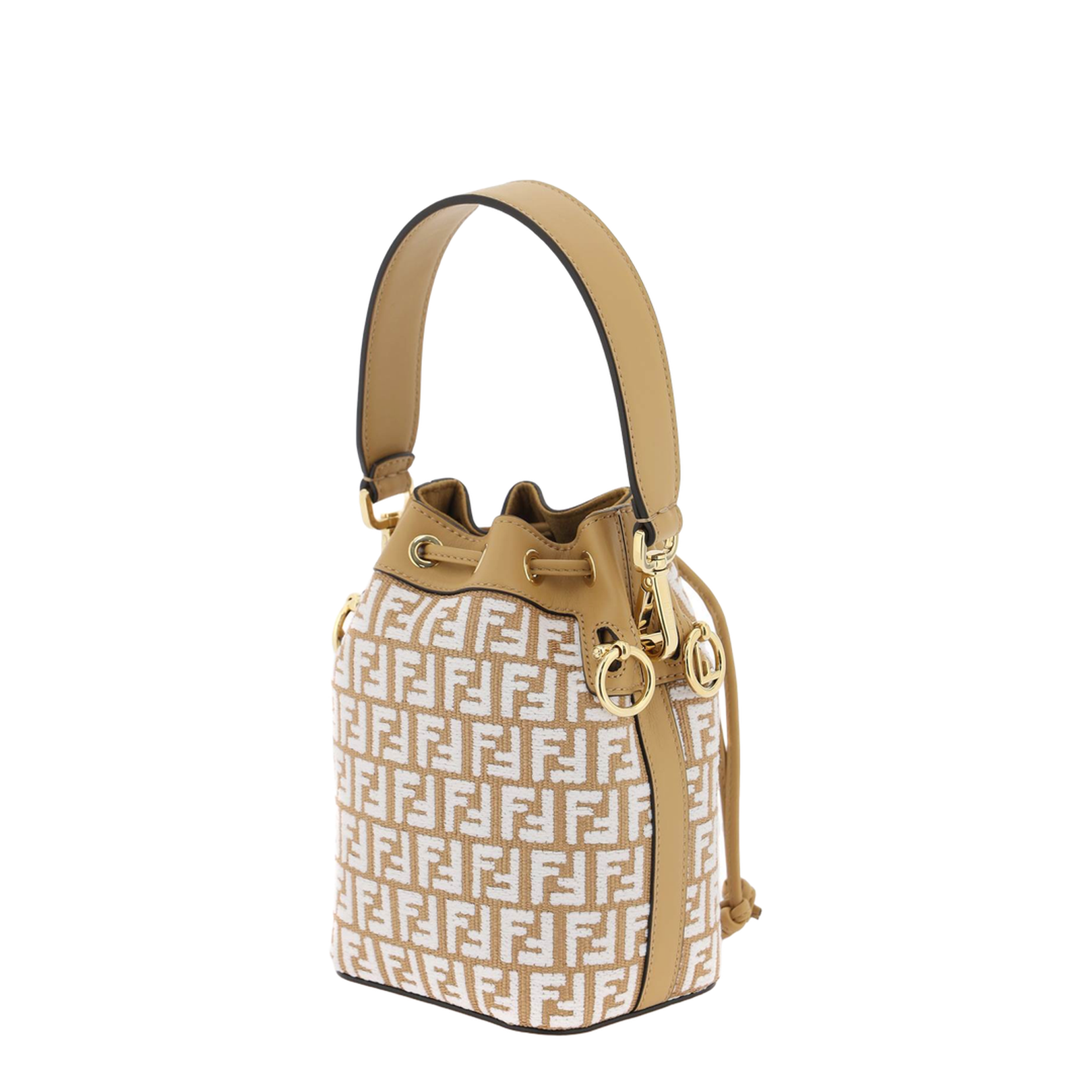 Mon Tresor Canvas Bucket Bags - Beige