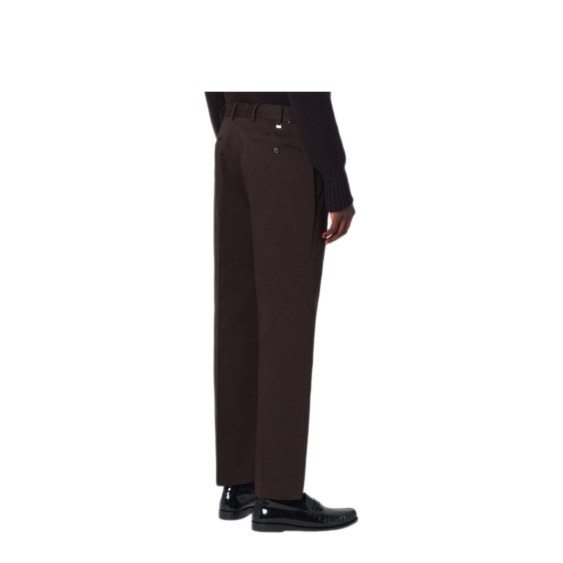 MAYFEYR - PT Torino - Brown Cotton Trousers - COASDSZ00REWSD760180
