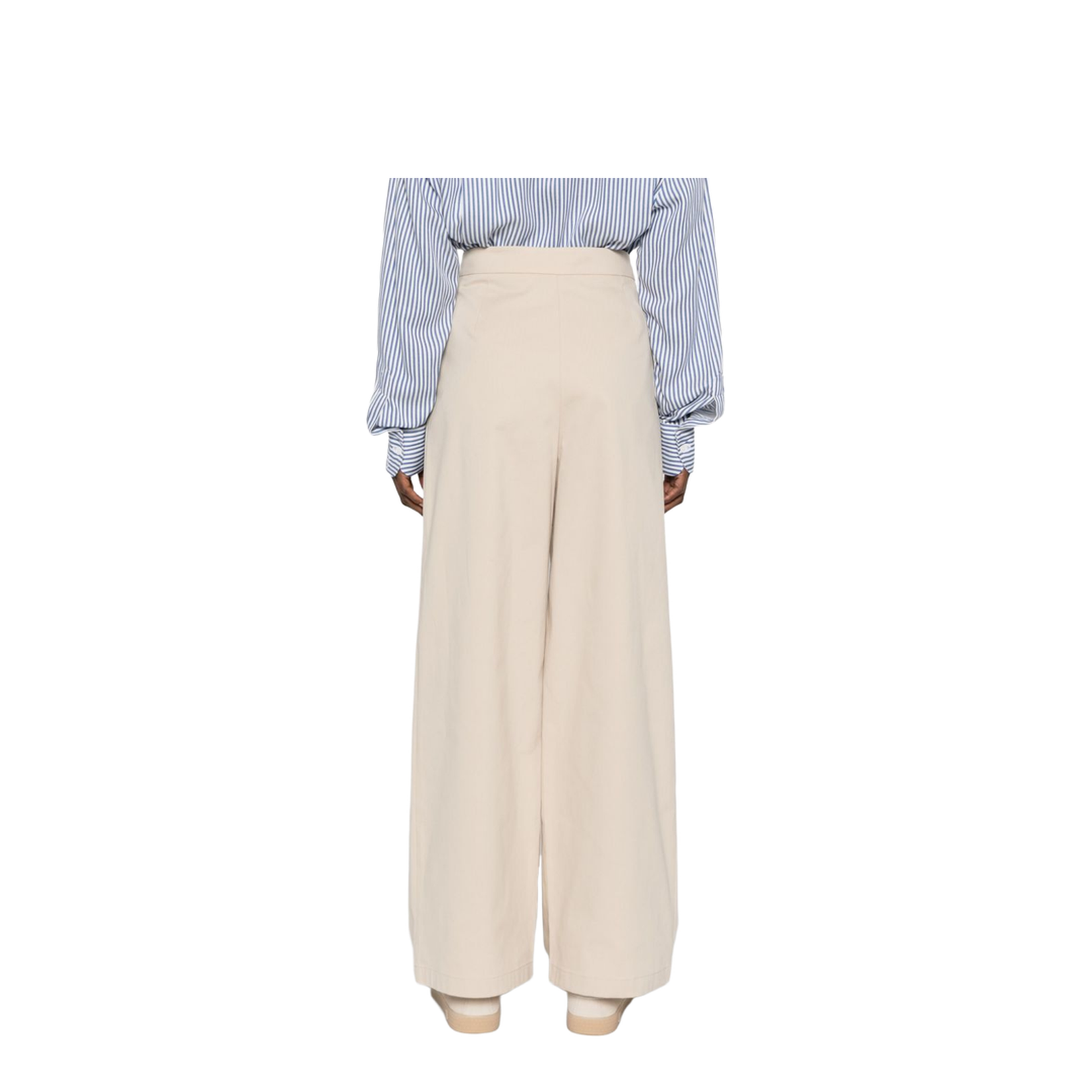 Brushed Cotton Long Skirt with Buttons