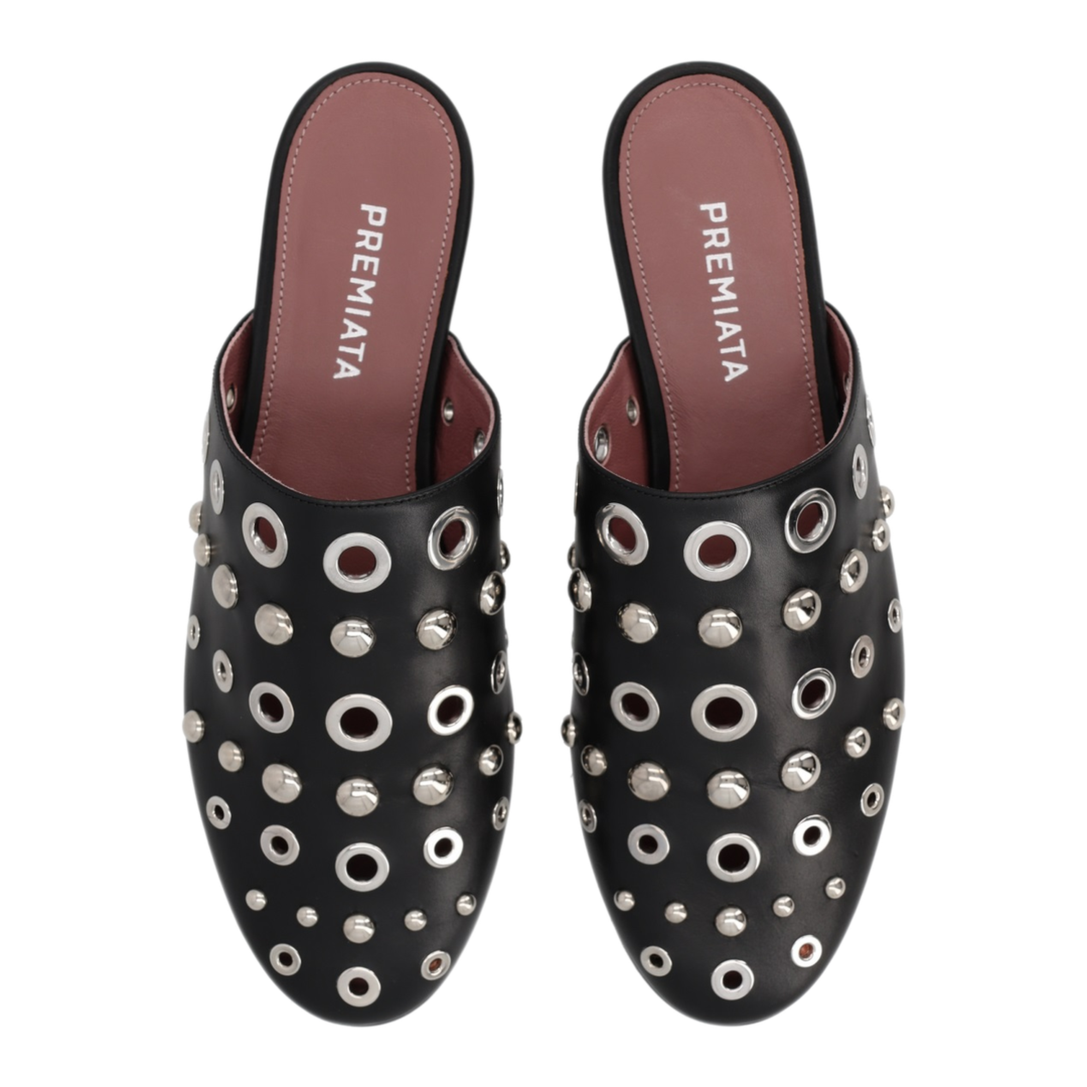MAYFEYR - PREMIATA - Leather Slipper With Studs - M7329GOTEBNERO
