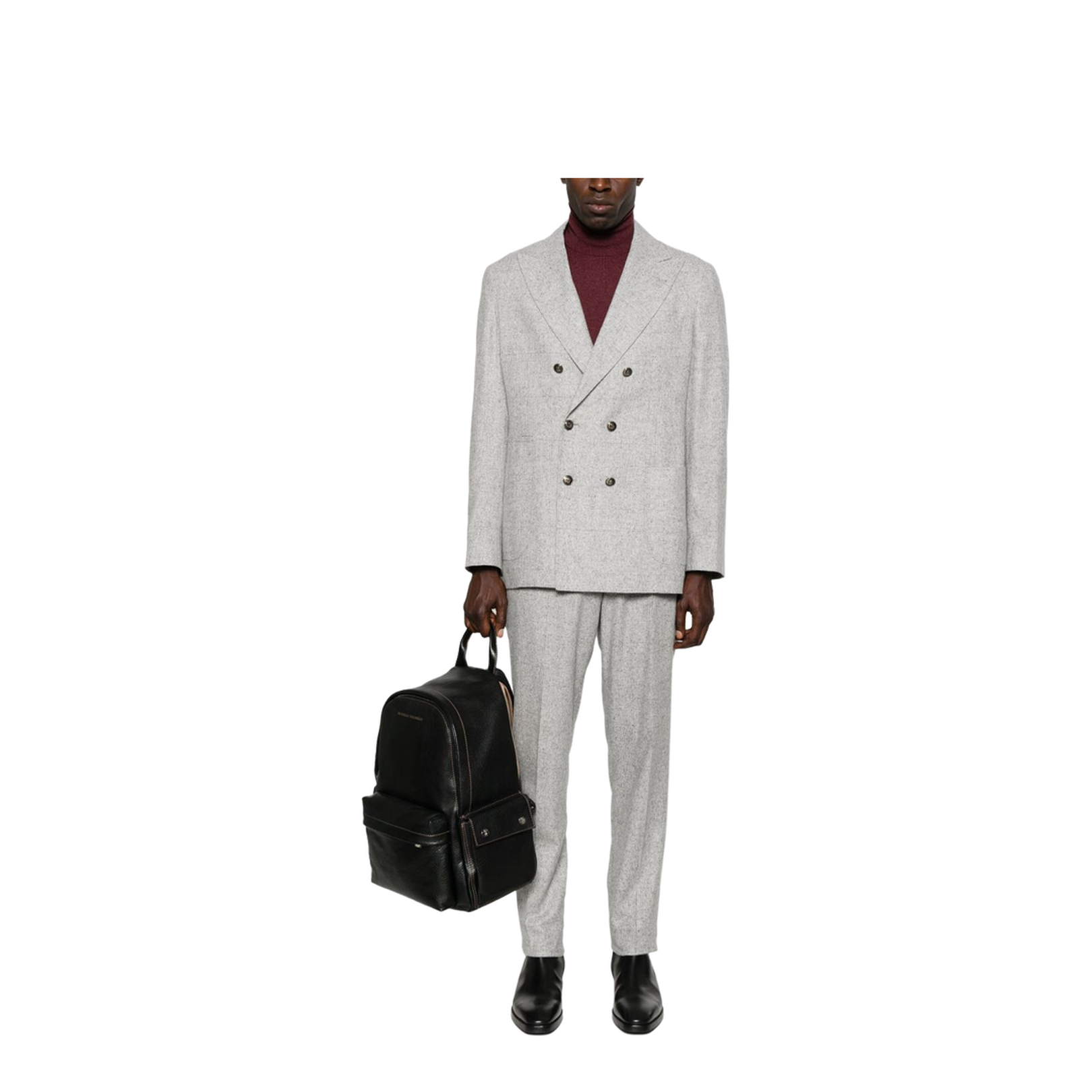 Two-Piece Suit in Silk, Wool and Cashmere