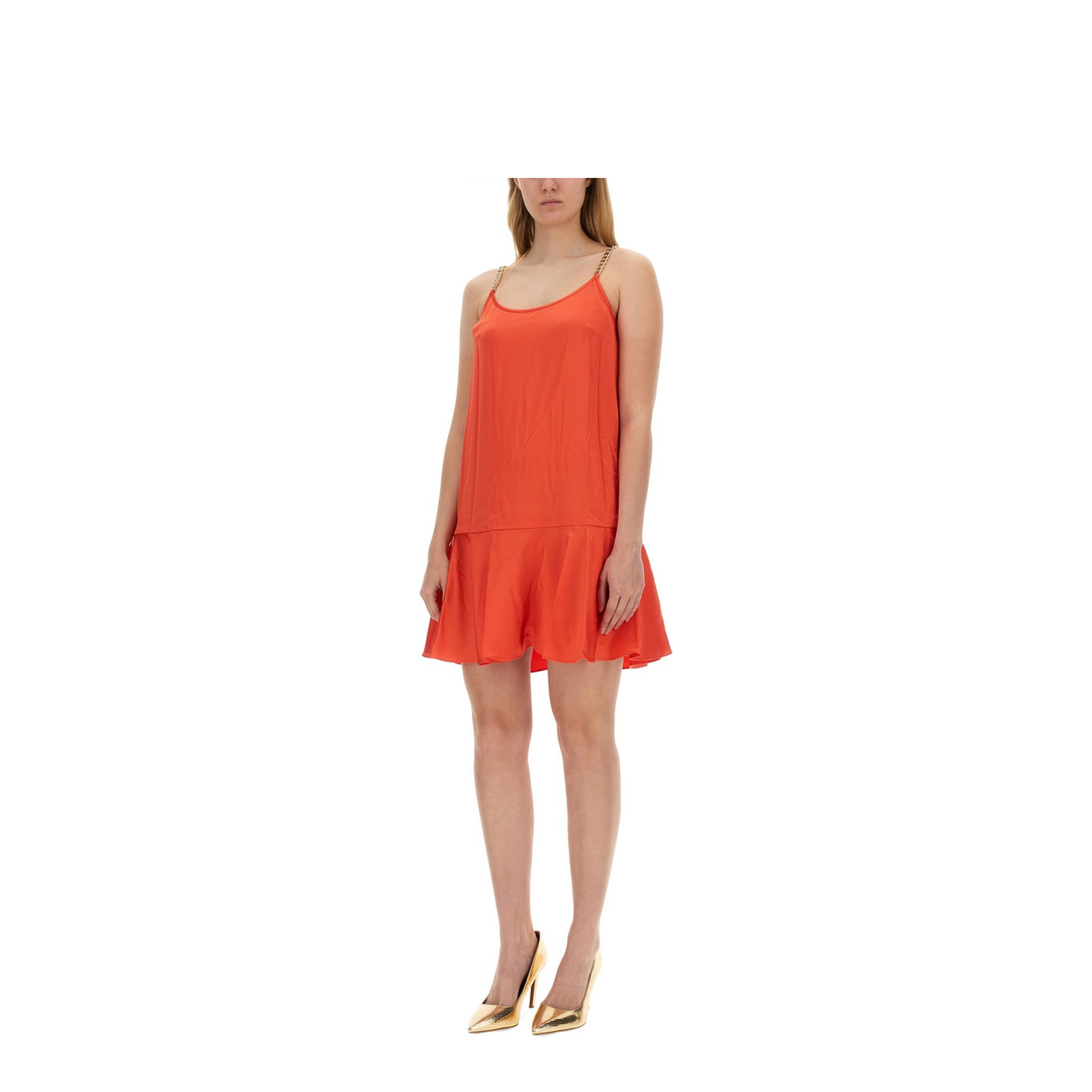 MAYFEYR - MICHAEL BY MICHAEL KORS - Dress With Chain Straps - MR4821R99G623SEACORAL