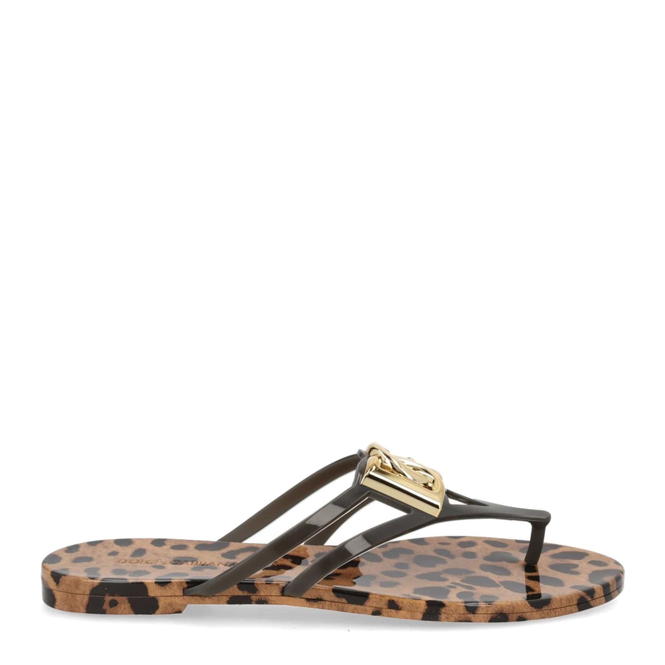 MAYFEYR - Dolce & Gabbana - Rubber Beachwear Slides With Logo And Leo Print - CW2418AY850HY13M