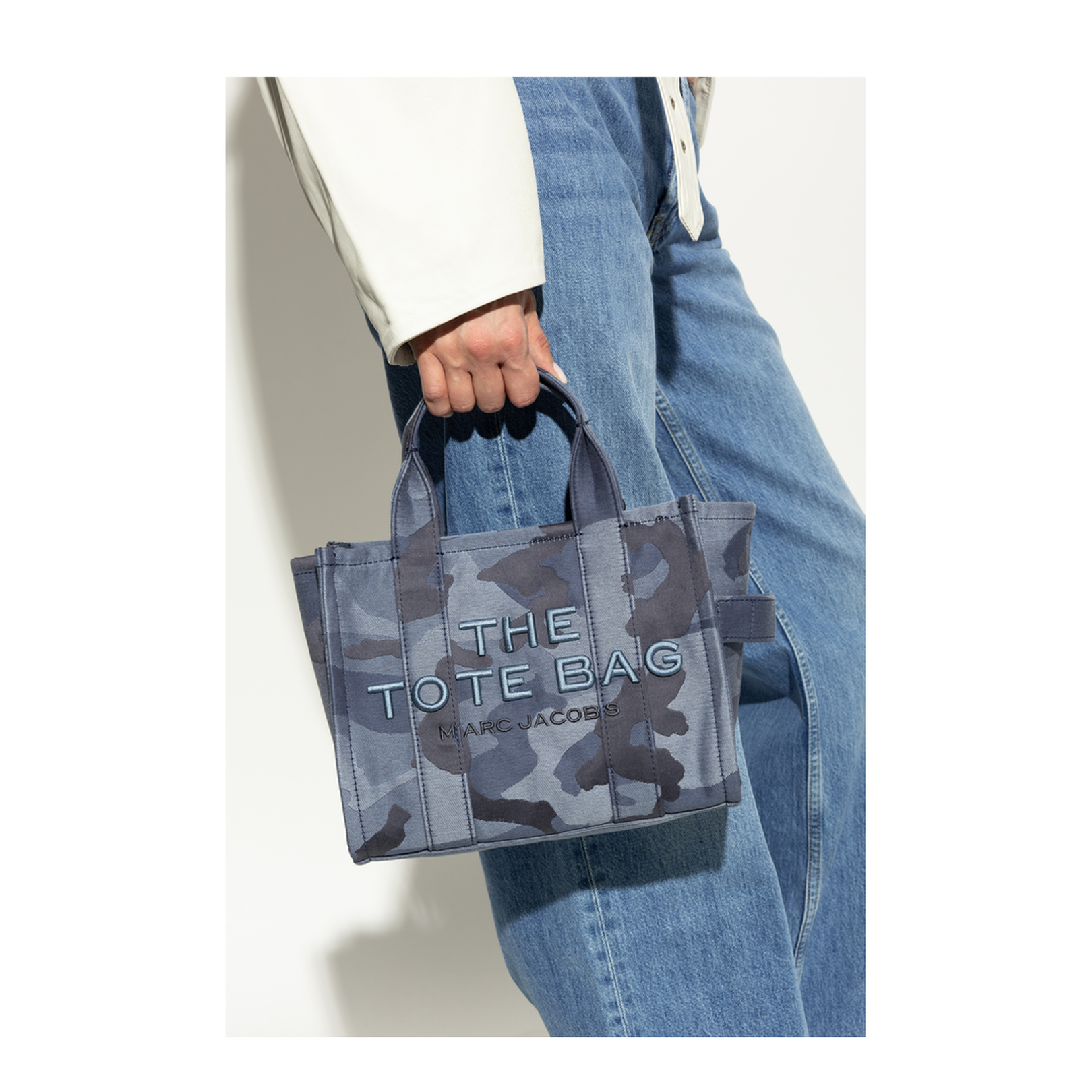 Camo Jacquard Small Tote Bag