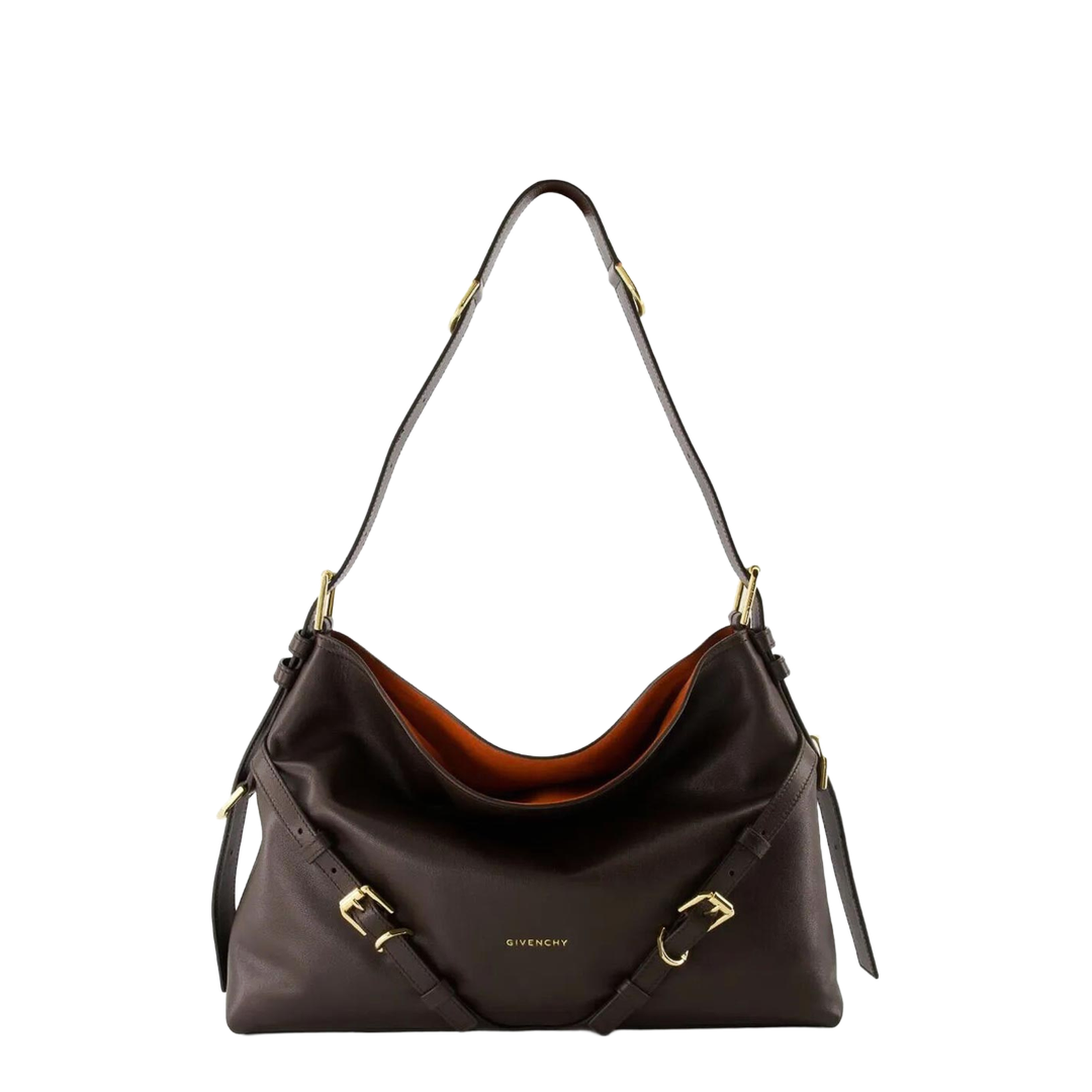 Medium Voyou Bag in Shiny Leather
