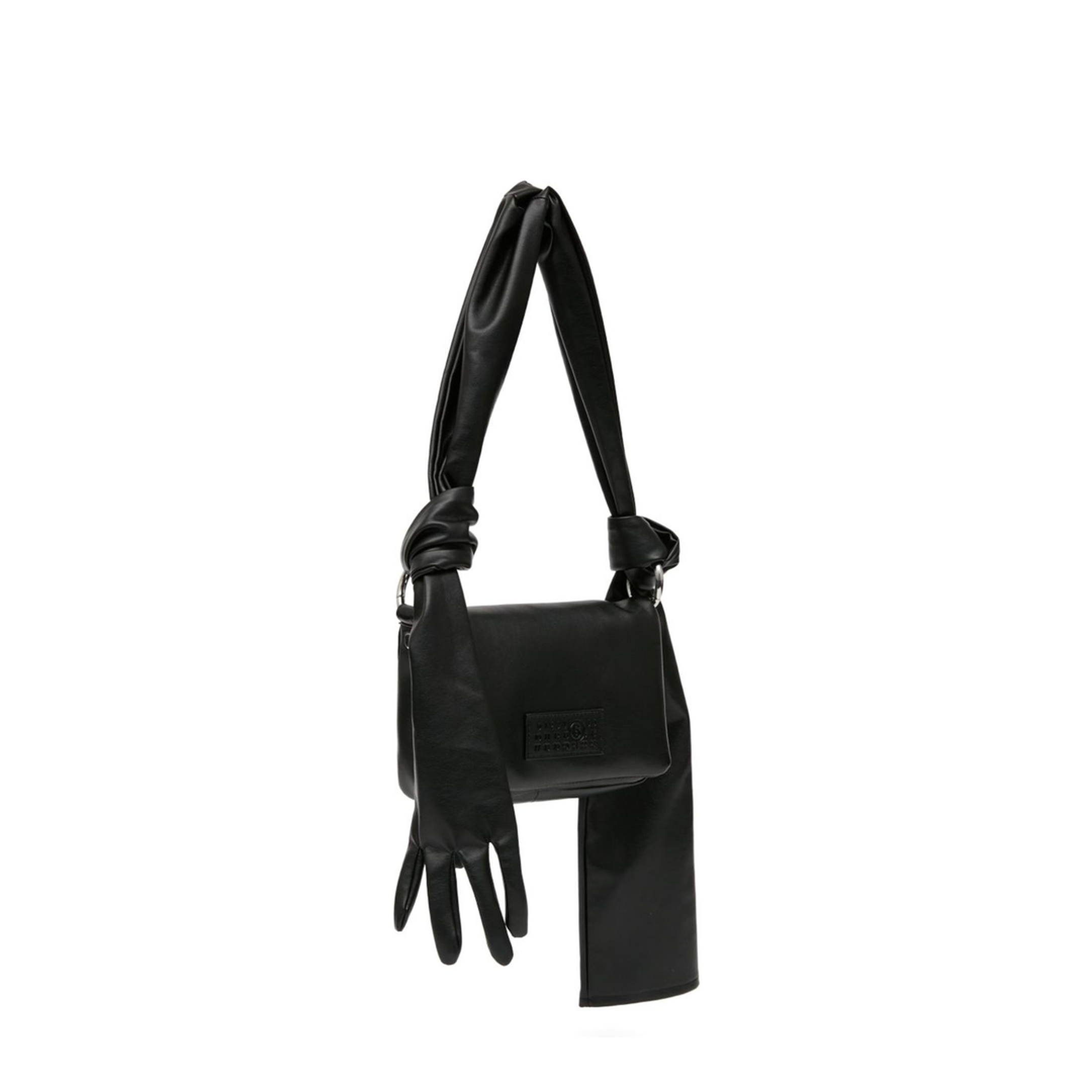 Glove Small Coated Polyester Shoulder Bag - Black