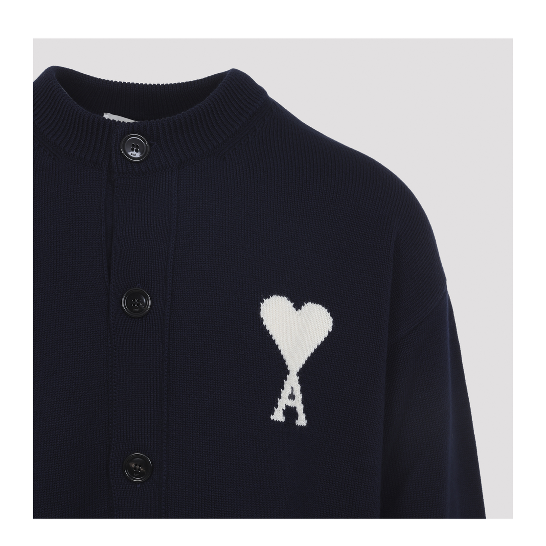 MAYFEYR - Ami Paris - Wool And Cotton Cardigan - UKC381KN0156