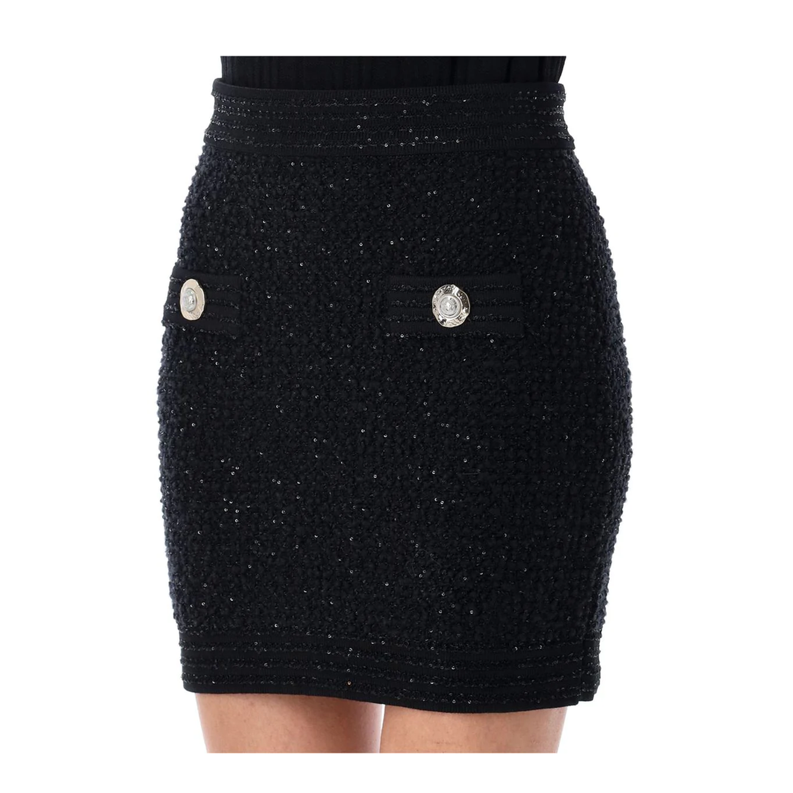Light Tweed Short Skirt