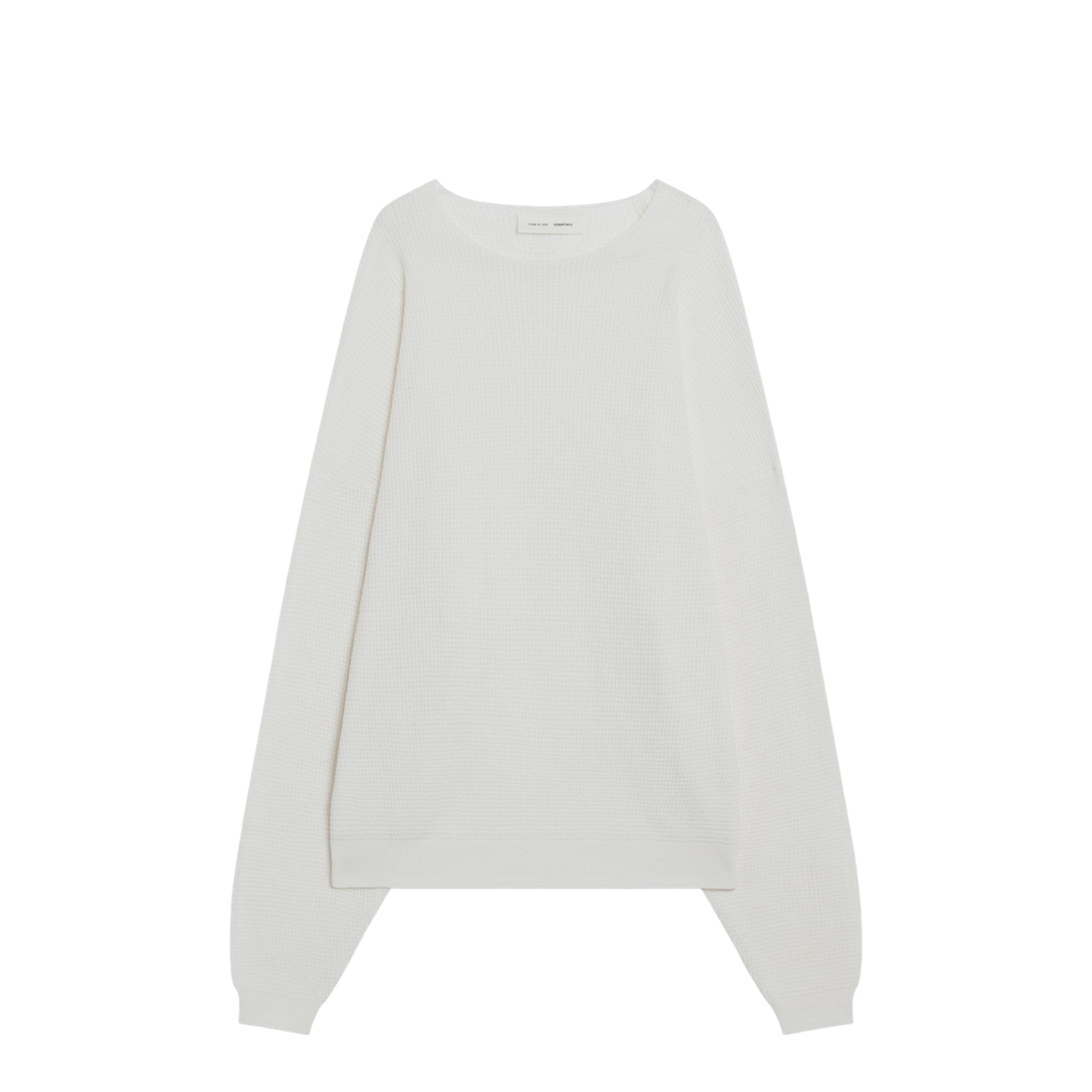 Cloud White Nylon-Blend Sweater