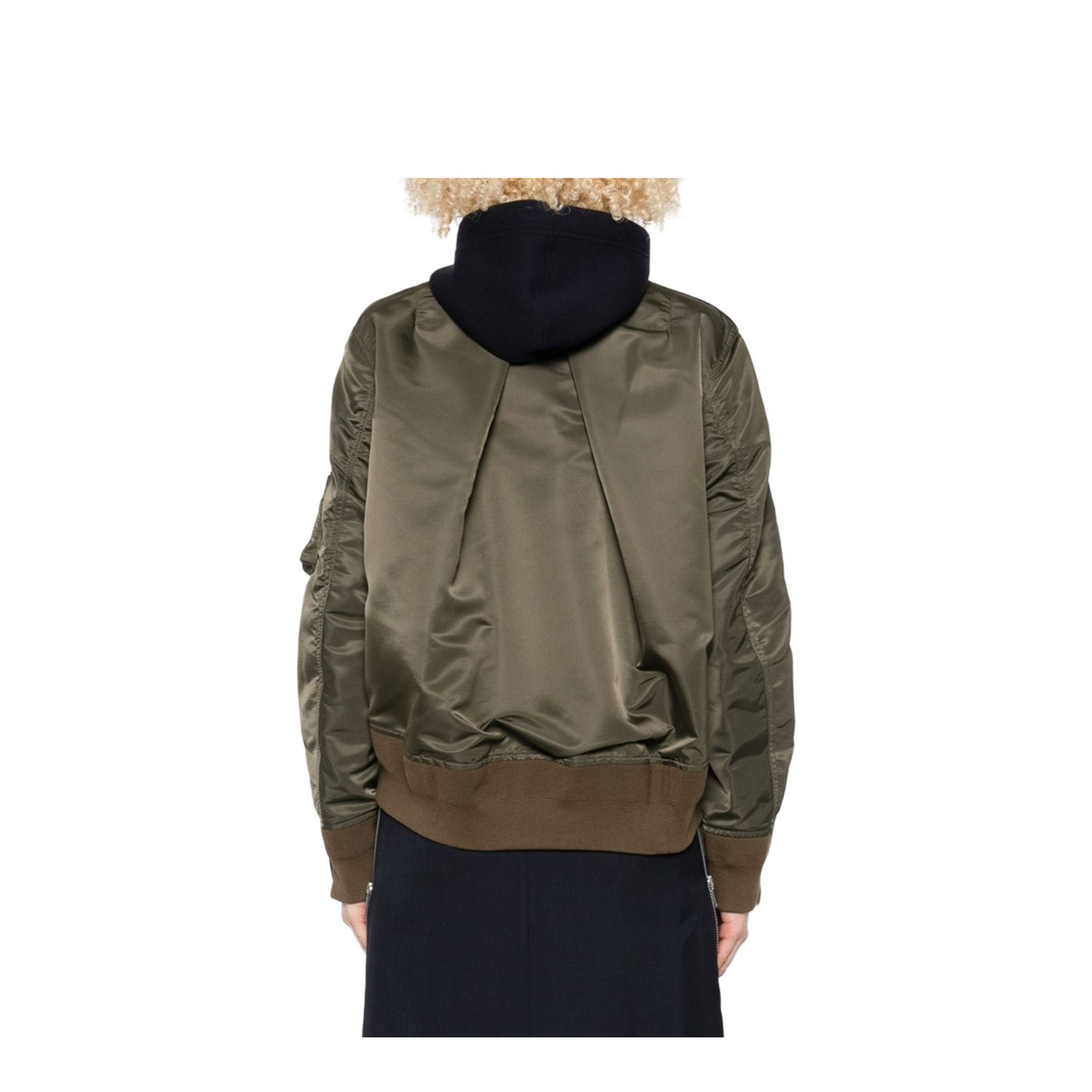 Cotton and Nylon Hoodie